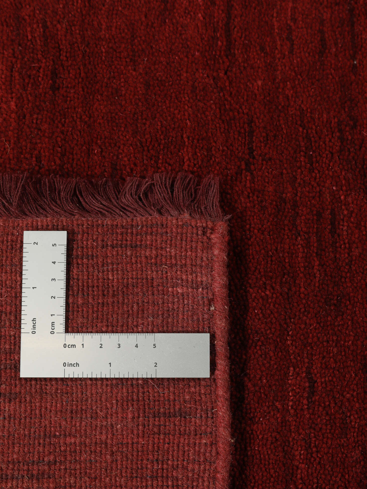 
    Handloom fringes - Dark red - 80 x 120 cm
  