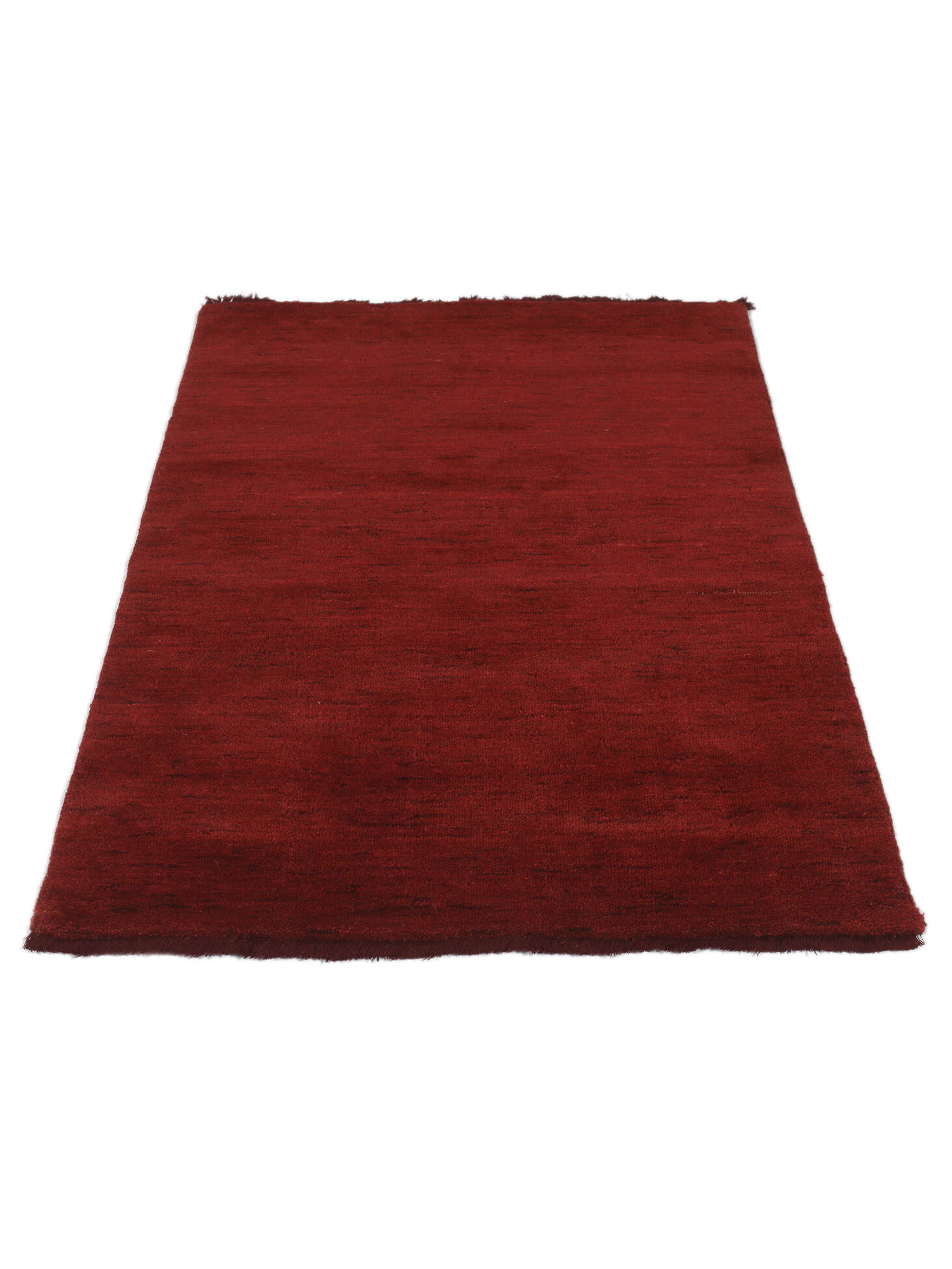 
    Handloom fringes - Dark red - 160 x 230 cm
  