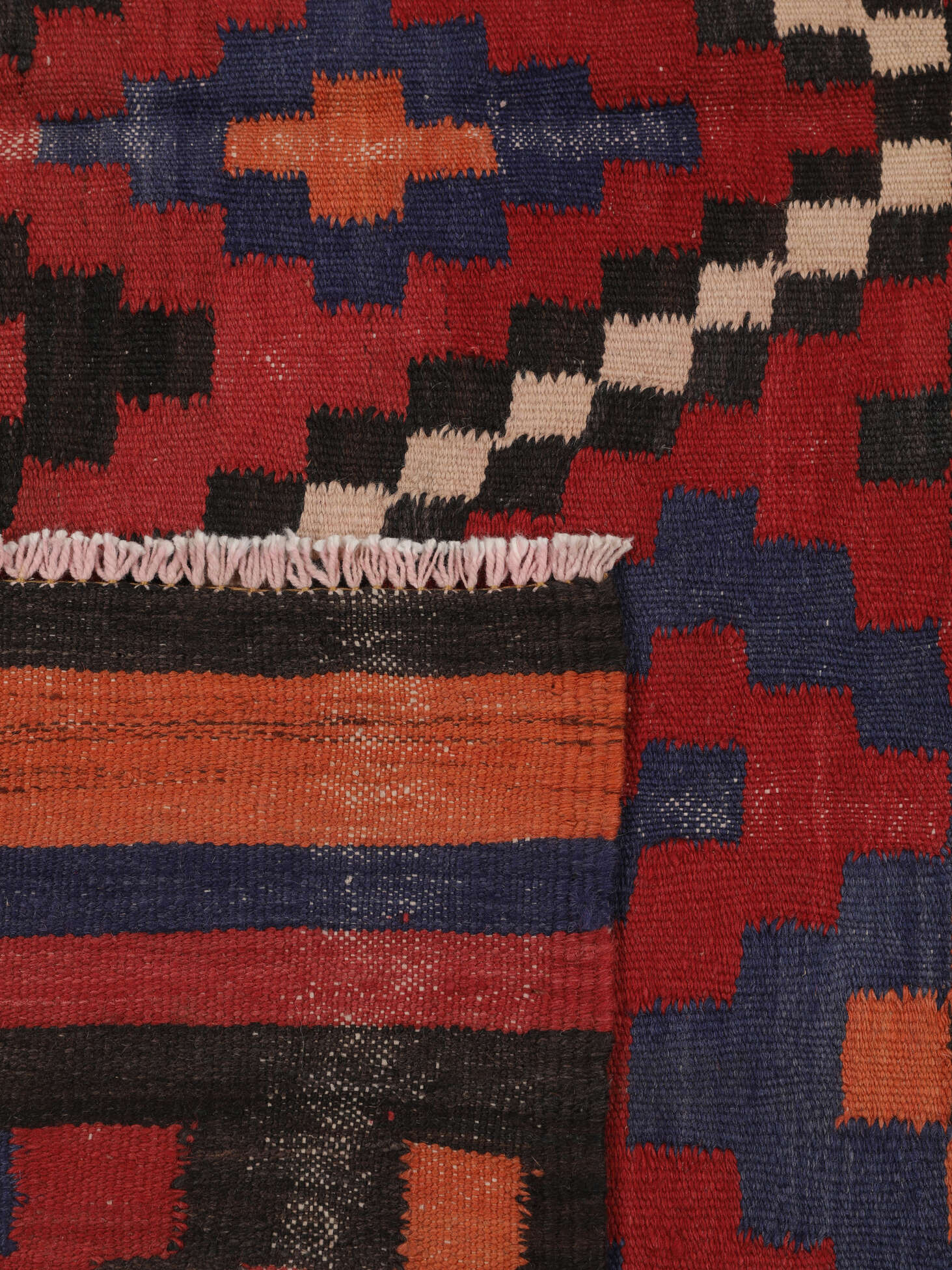 
    Afghan Vintage Kilim - Black - 140 x 346 cm
  