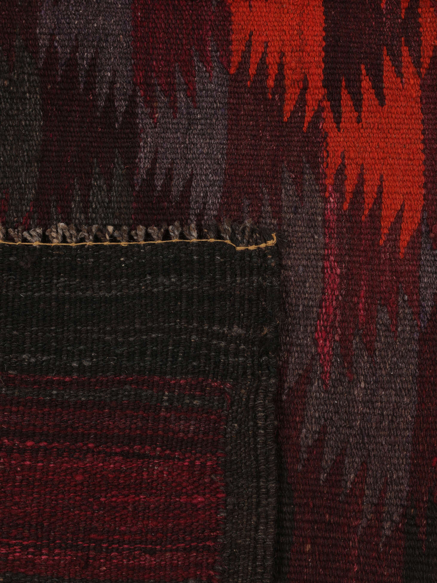 
    Afghan Vintage Kilim - Black - 133 x 362 cm
  