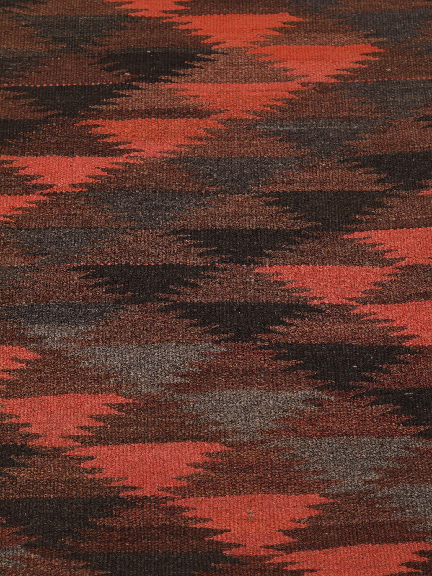 
    Afghan Vintage Kilim - Dark red - 138 x 353 cm
  