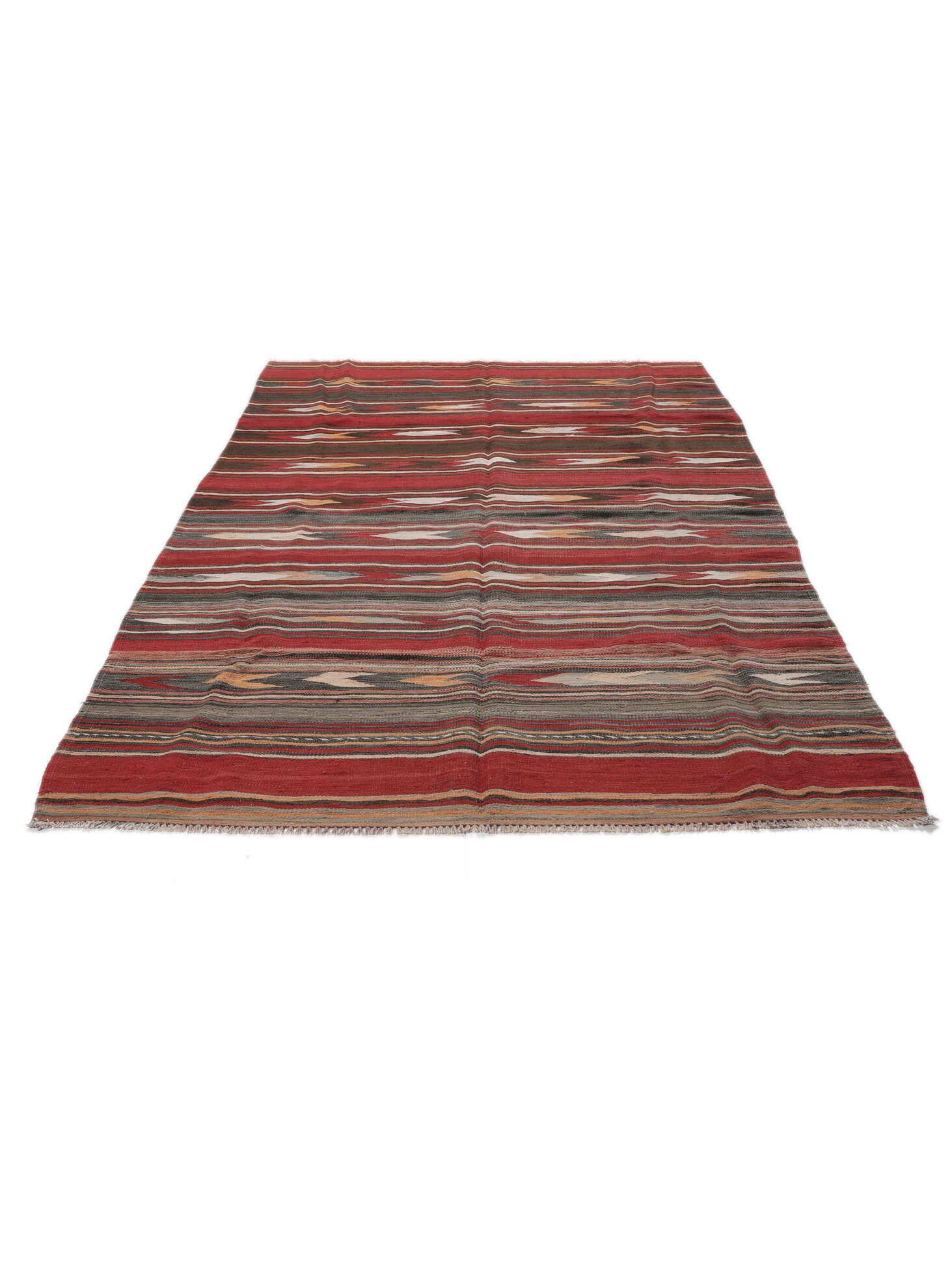
    Afghan Vintage Kilim - Dark red - 152 x 285 cm
  