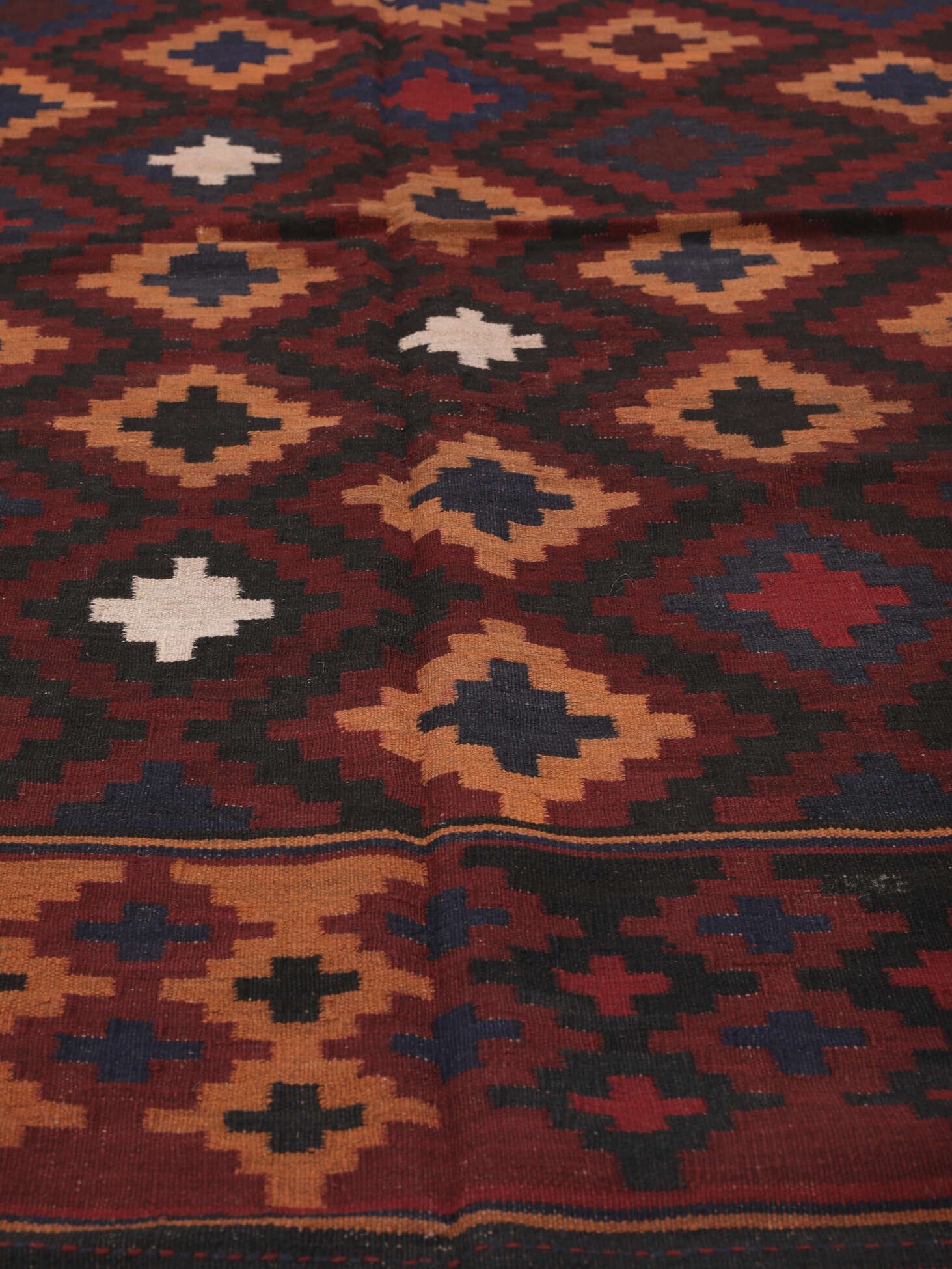 
    Afghan Vintage Kilim - Black - 134 x 237 cm
  