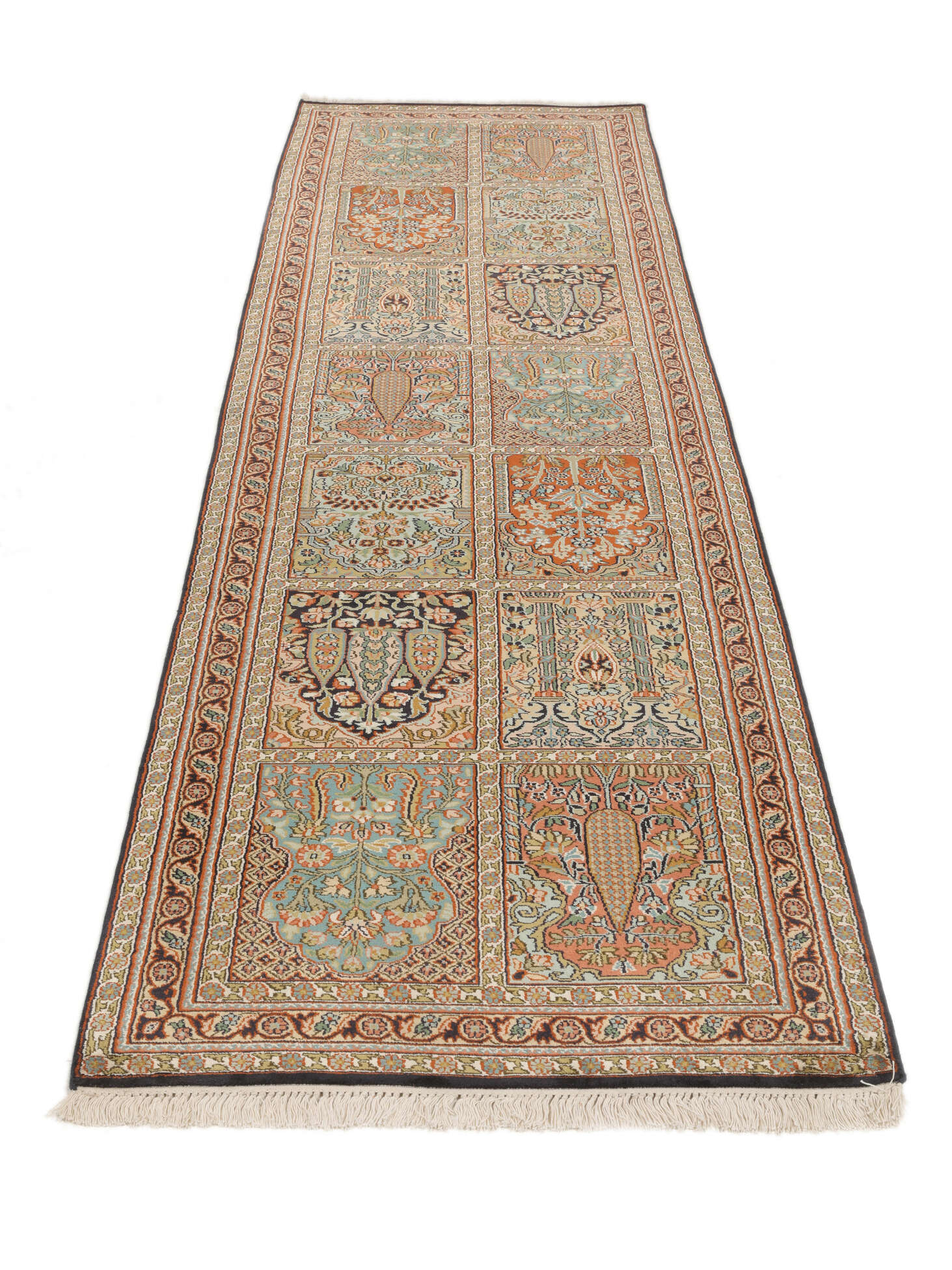 
    Kashmir pure silk - Brown - 79 x 314 cm
  