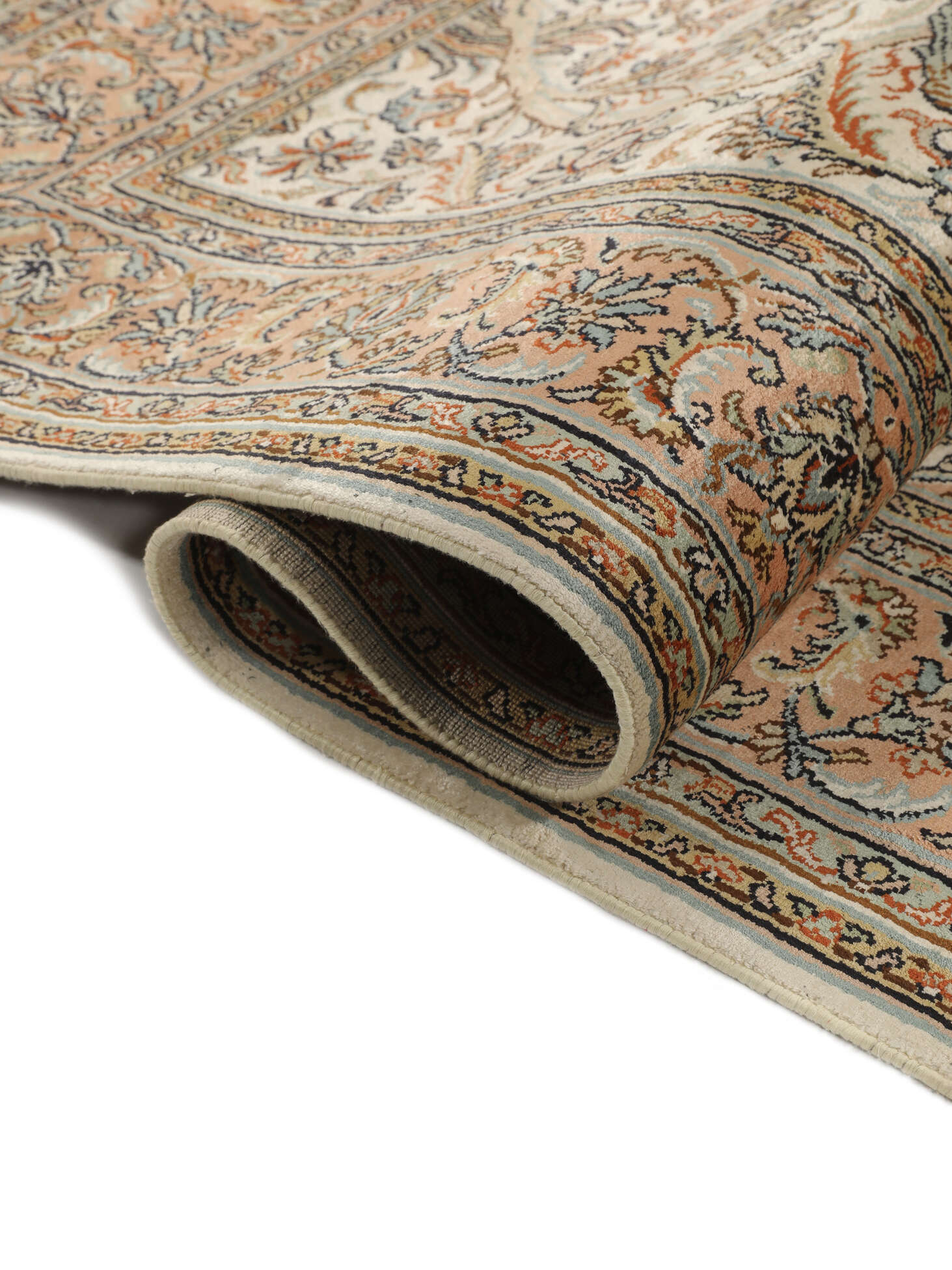 
    Kashmir pure silk - Brown - 125 x 184 cm
  