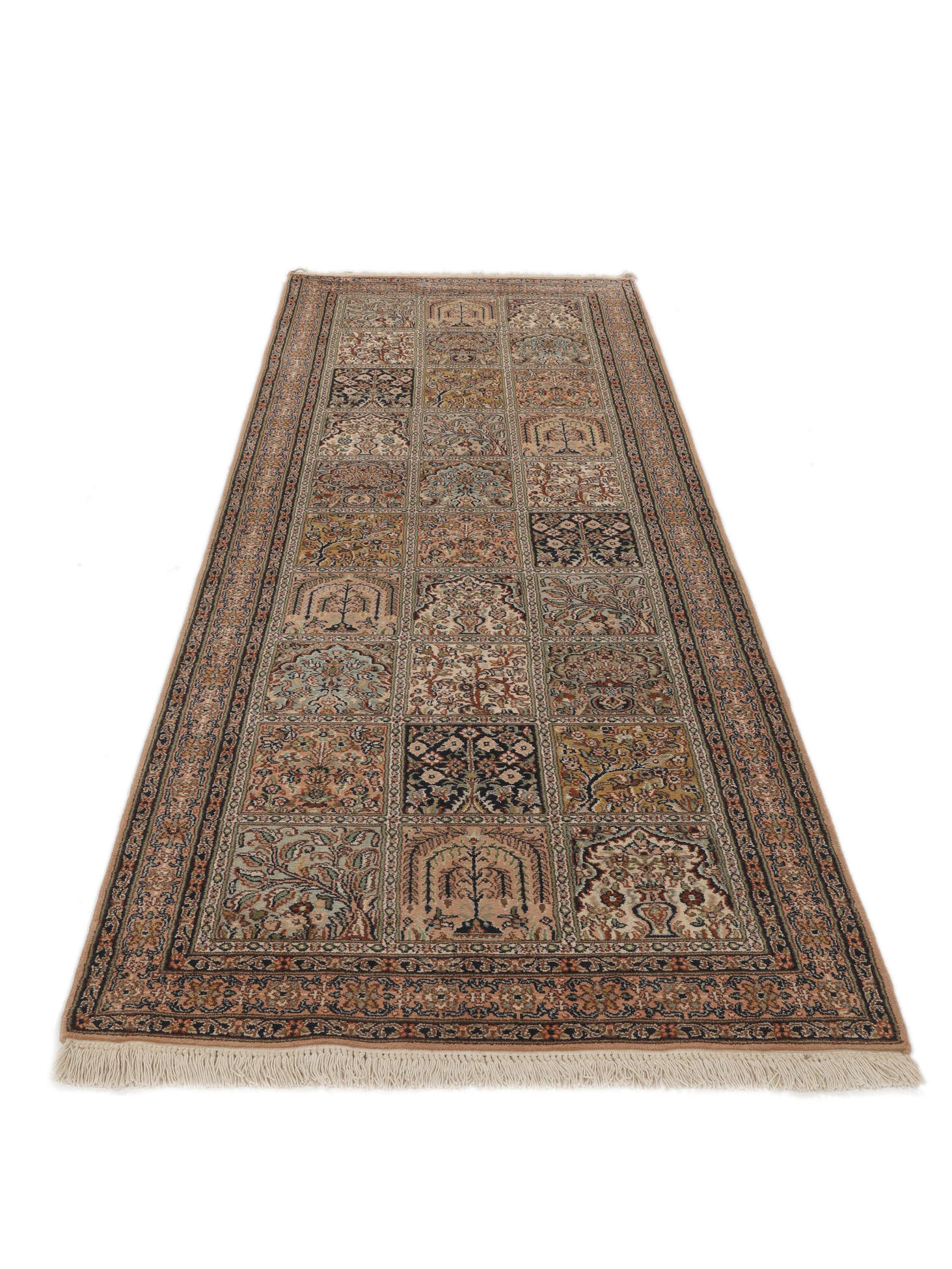 
    Kashmir pure silk - Brown - 81 x 244 cm
  