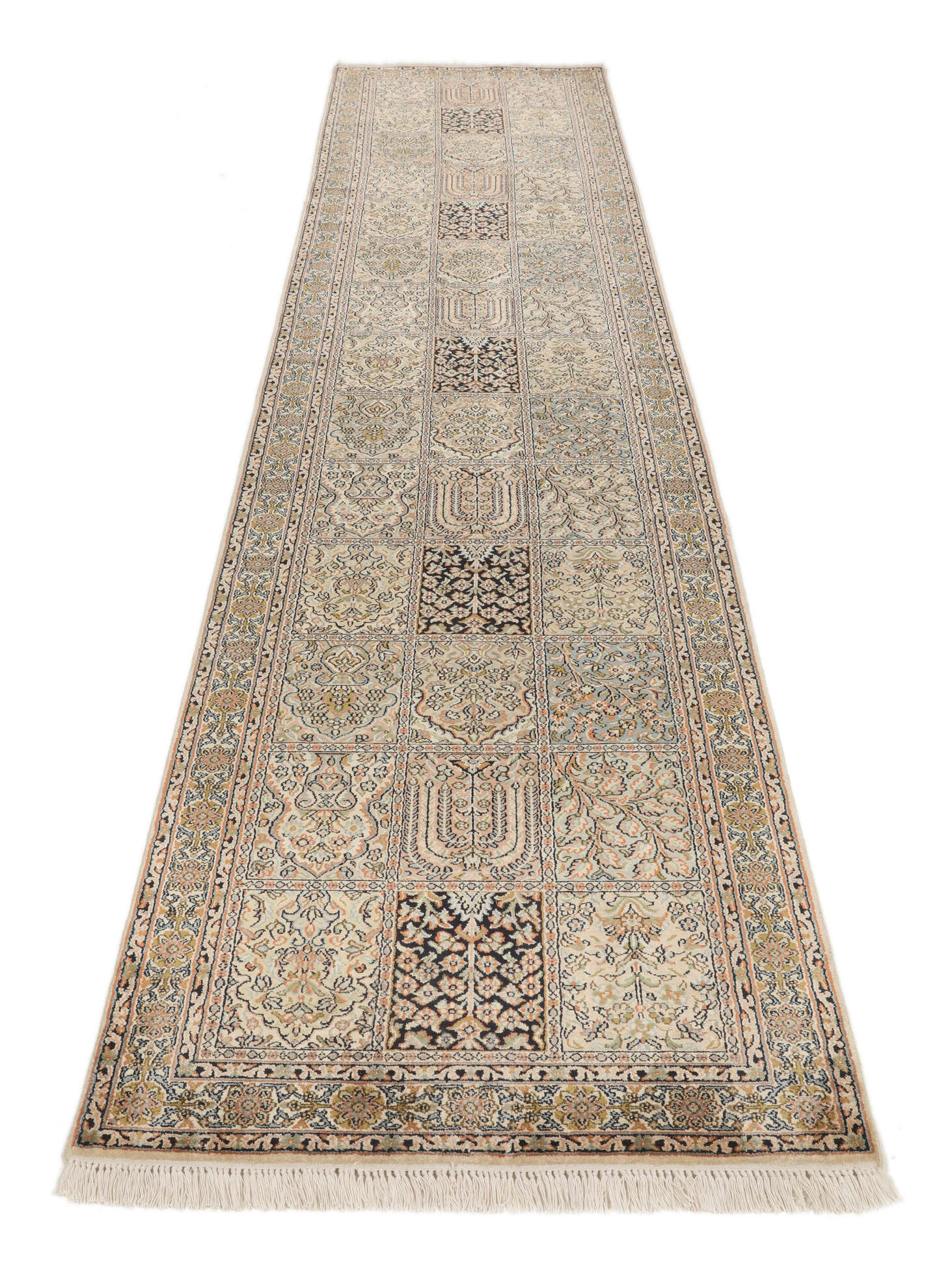 
    Kashmir pure silk - Brown - 81 x 367 cm
  