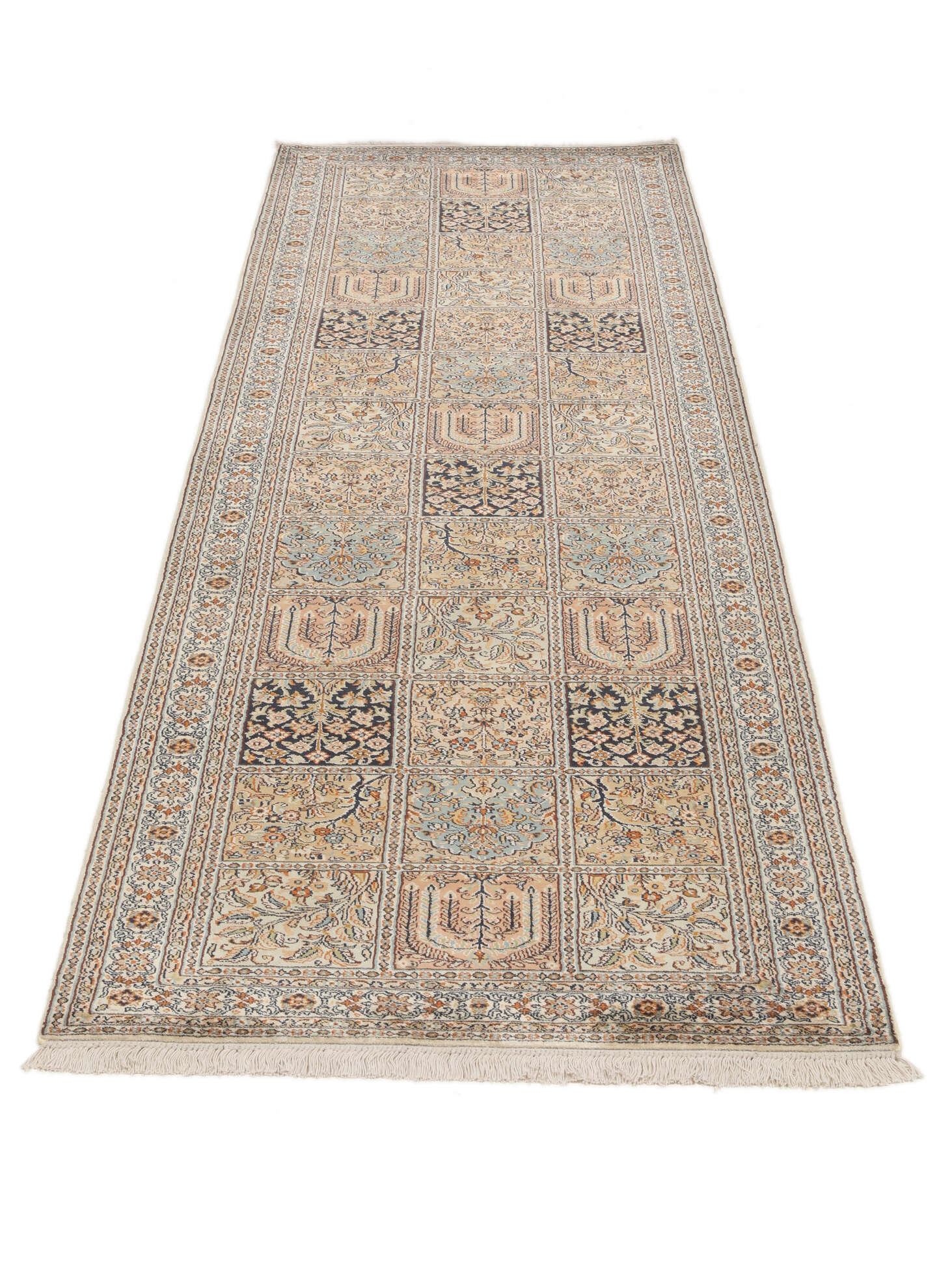 
    Kashmir pure silk - Brown - 85 x 299 cm
  