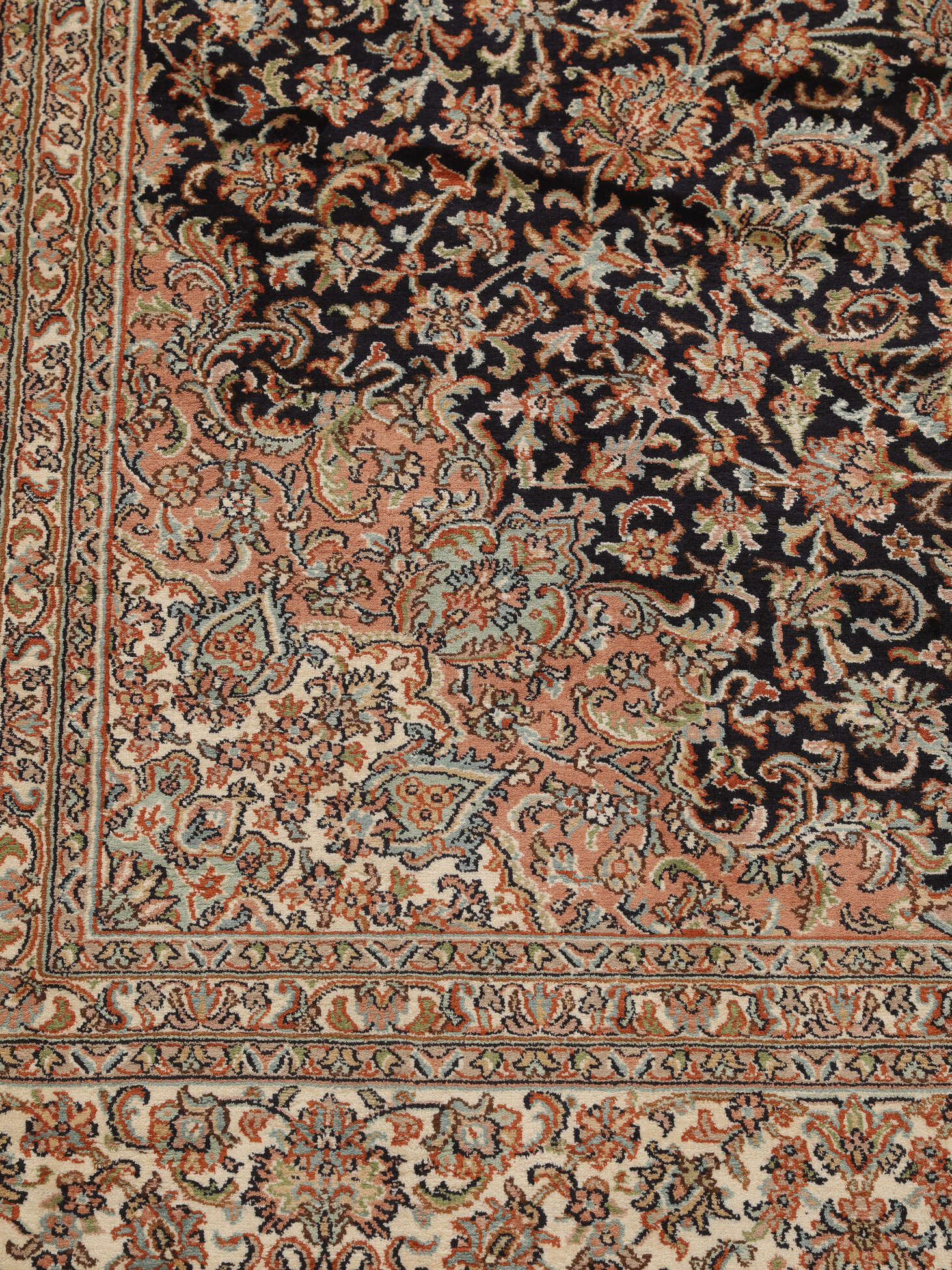 
    Kashmir pure silk - Brown - 203 x 254 cm
  