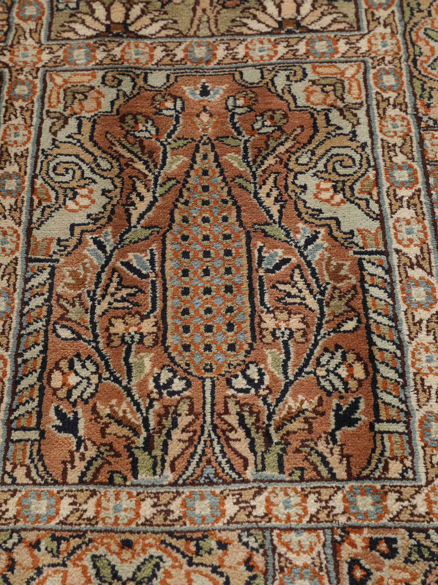 
    Kashmir pure silk - Brown - 82 x 128 cm
  
