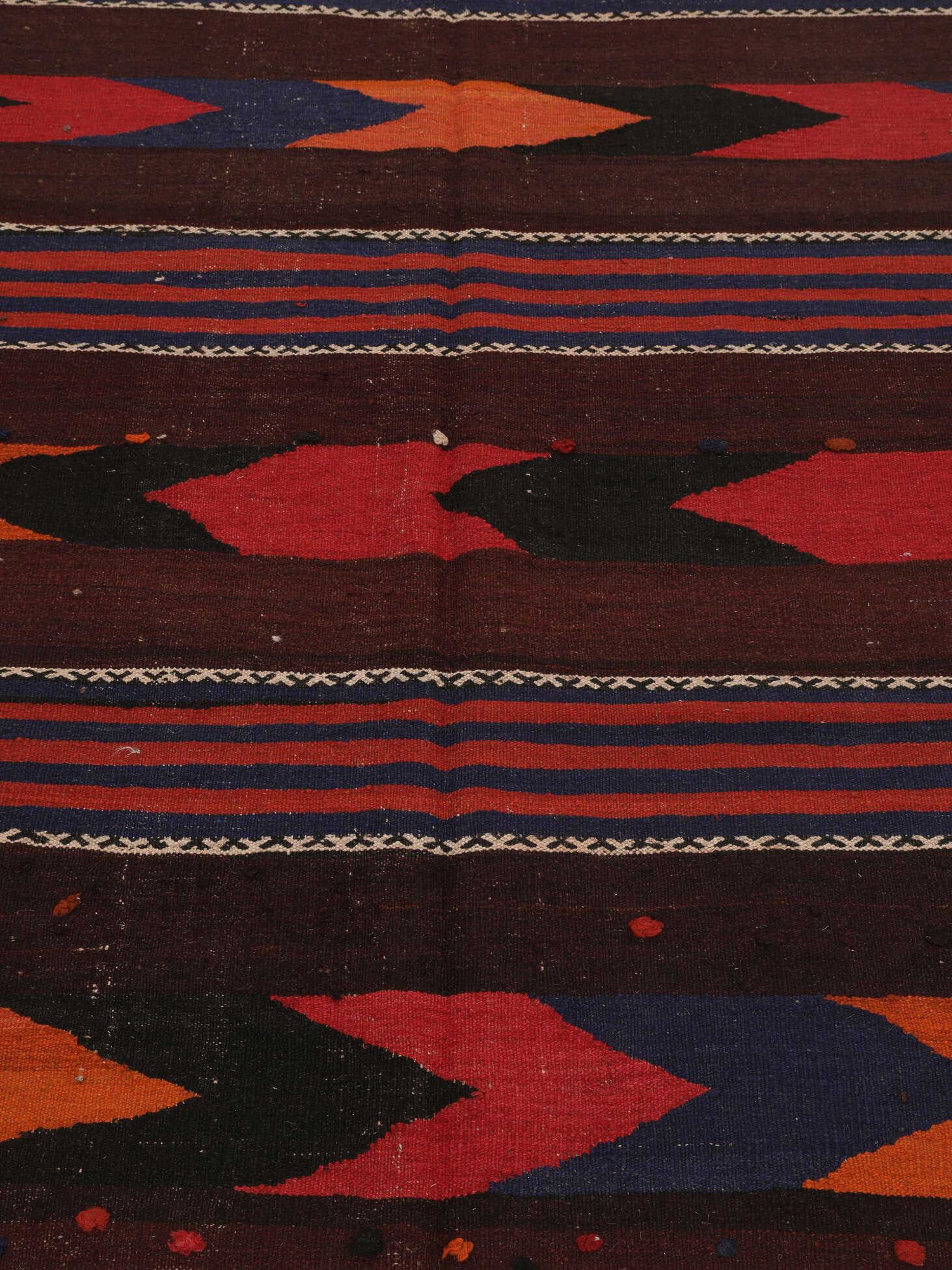 
    Afghan Vintage Kilim - Black - 126 x 369 cm
  