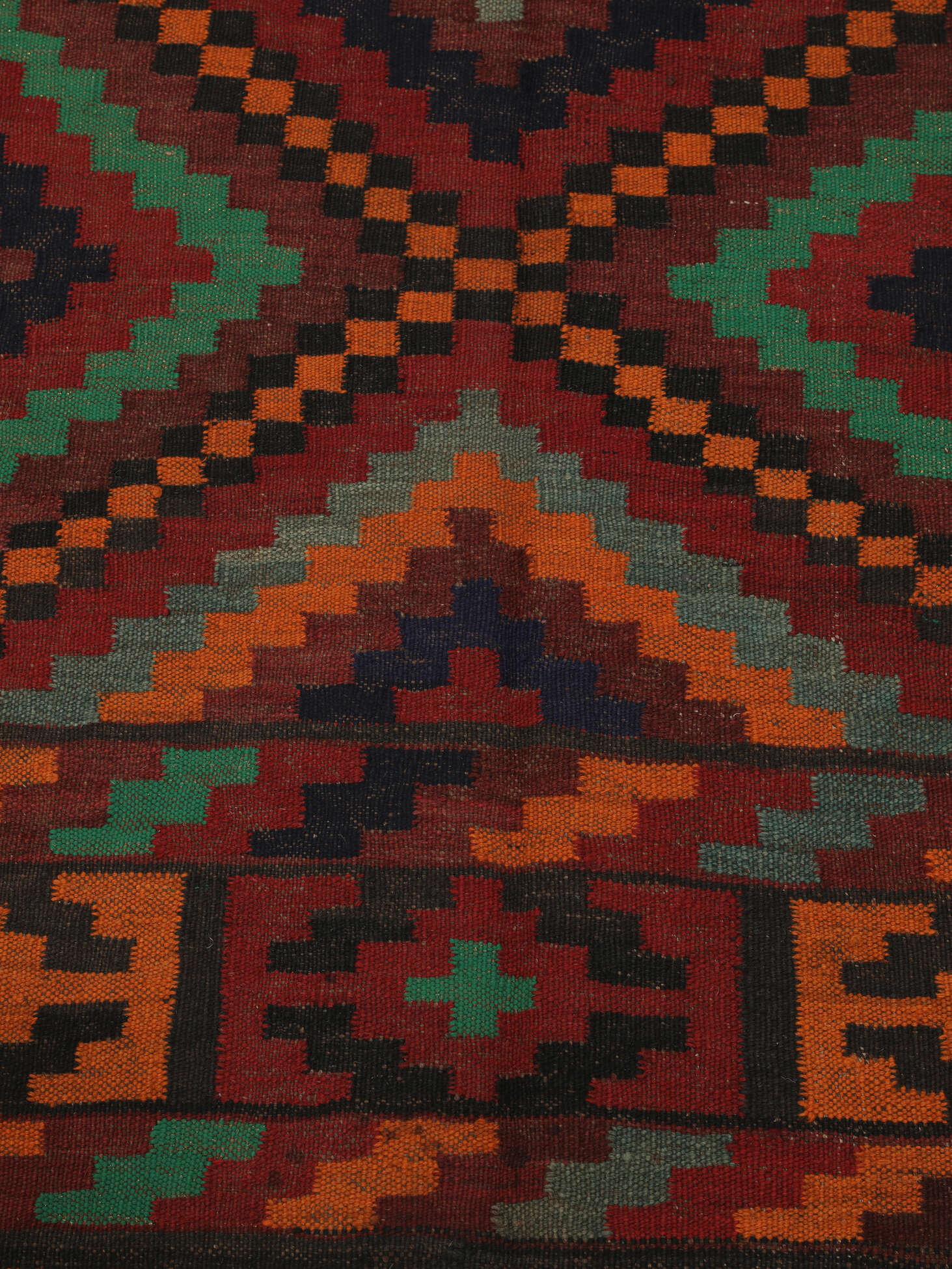 
    Afghan Vintage Kilim - Black - 220 x 290 cm
  