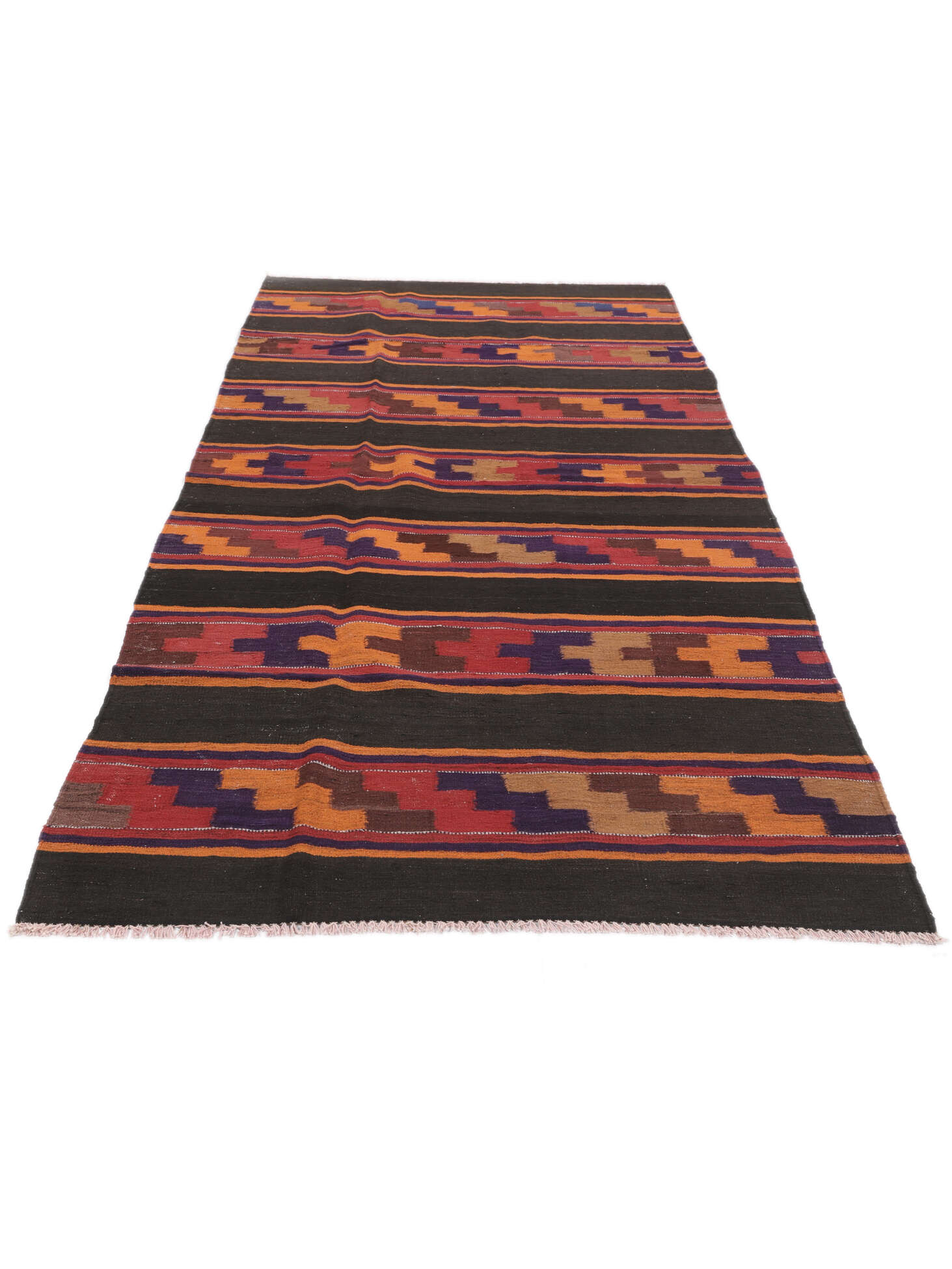 
    Afghan Vintage Kilim - Black - 115 x 280 cm
  