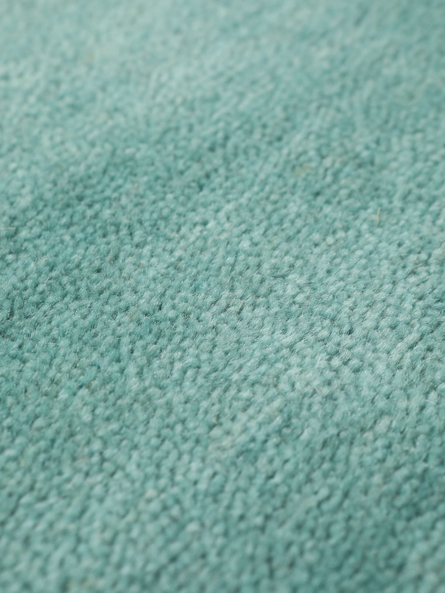 Handloom Fringes Turquoise 200 X 300 Cm Wool Rug Rugvista