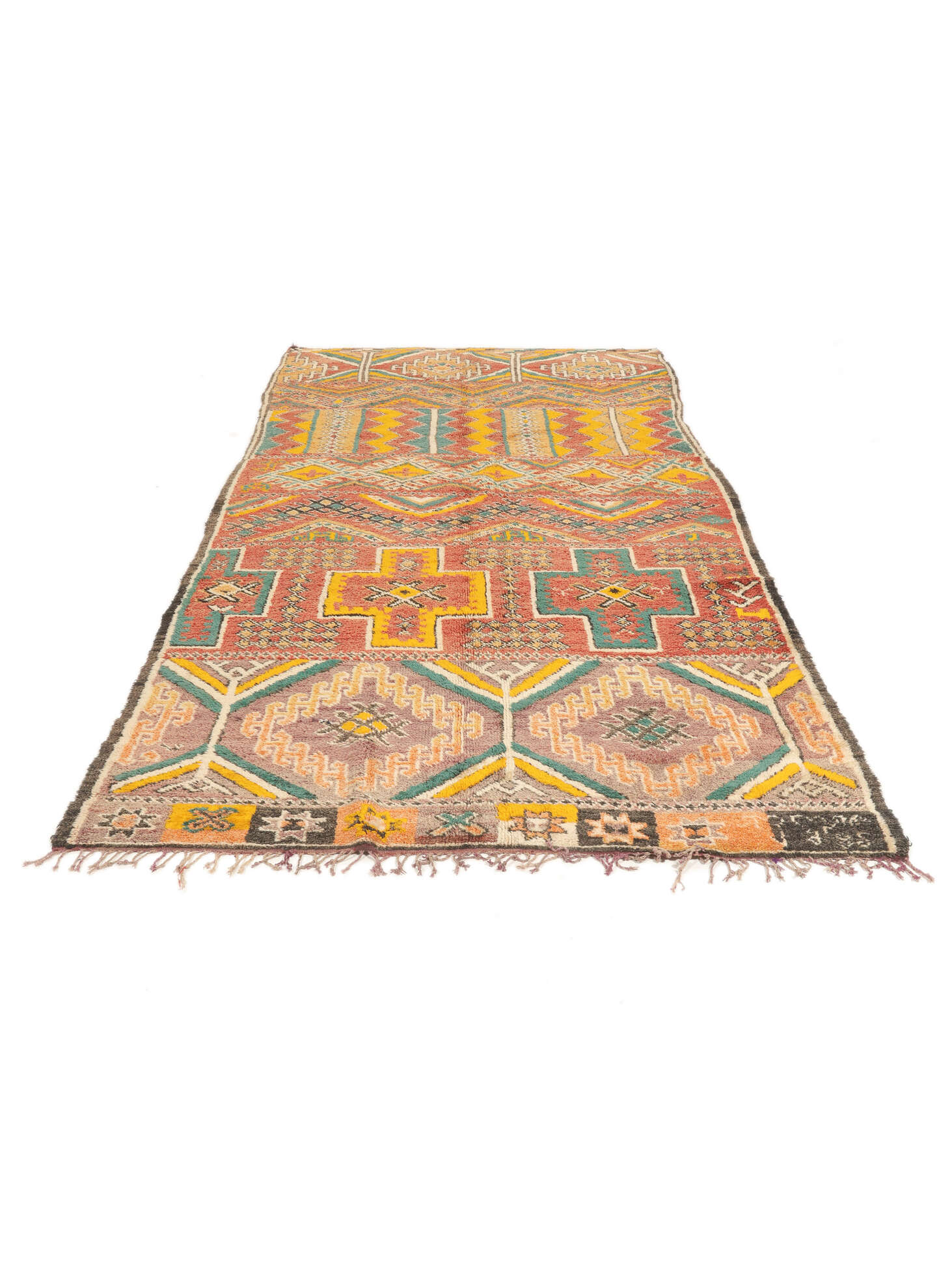 
    Berber Moroccan - Mid Atlas Vintage - Brown - 195 x 386 cm
  