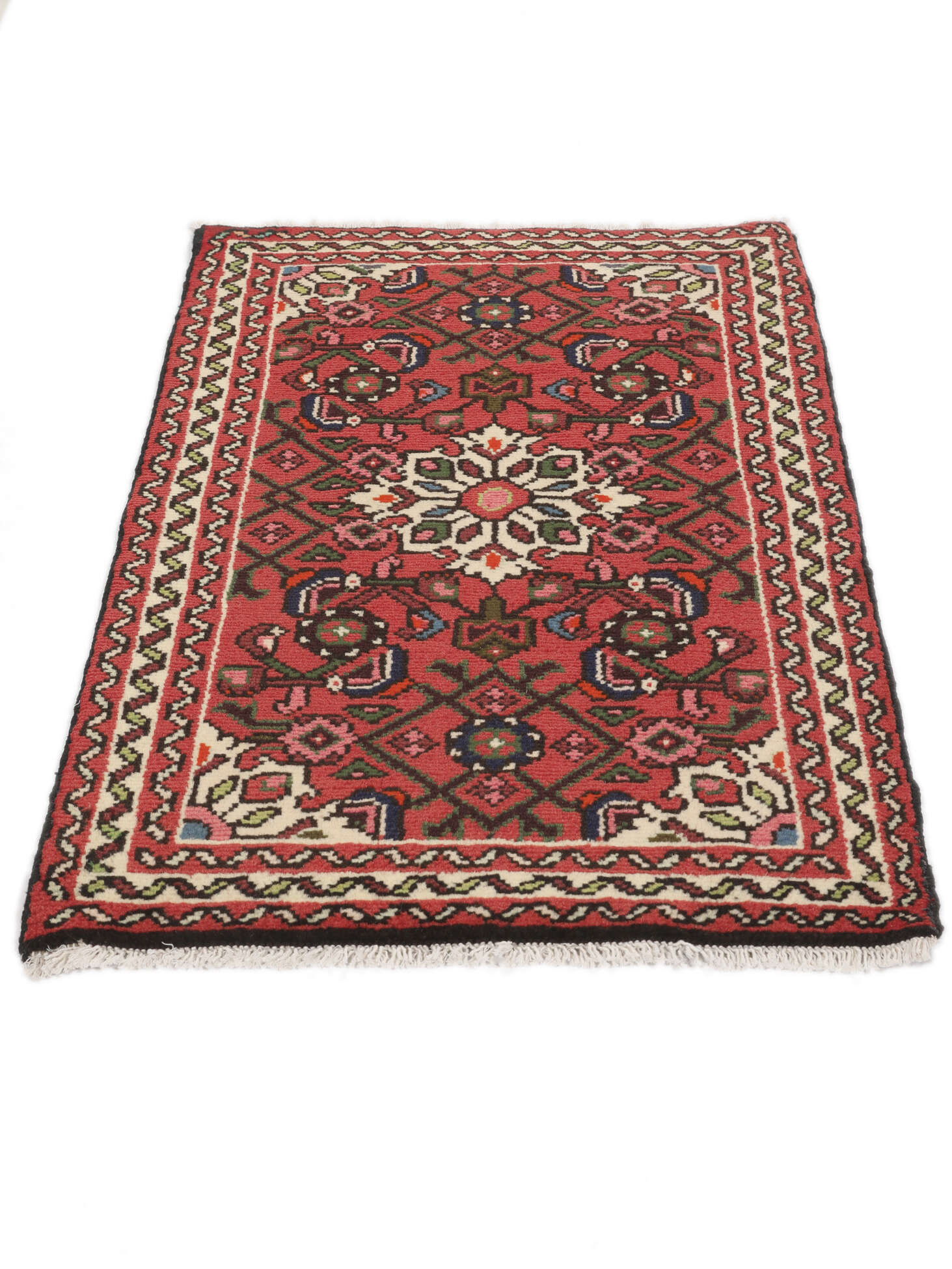 
    Hosseinabad - Dark red - 59 x 93 cm
  