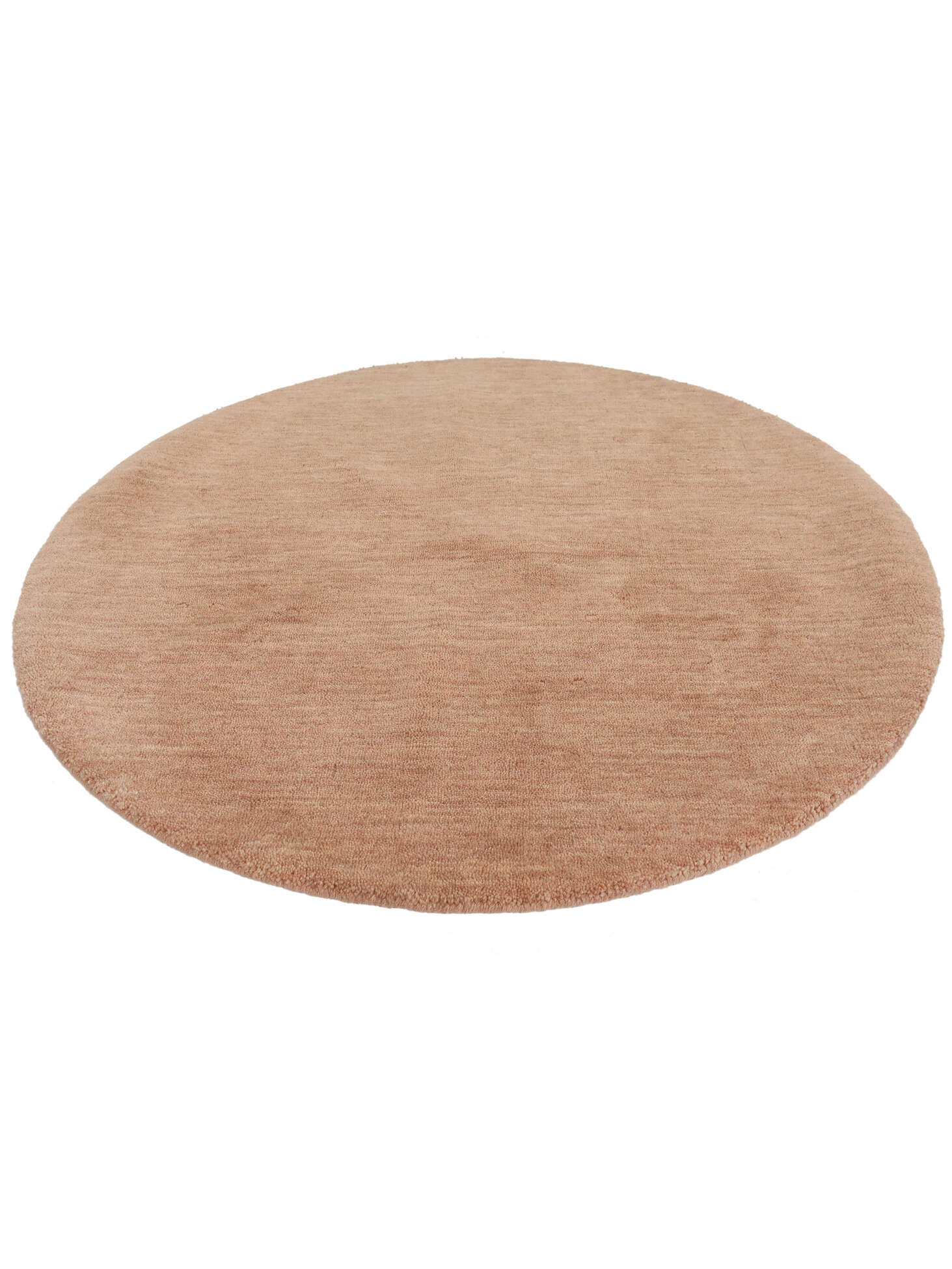 Handloom Terrakotta Rund 200 Cm Wollteppich Rugvista