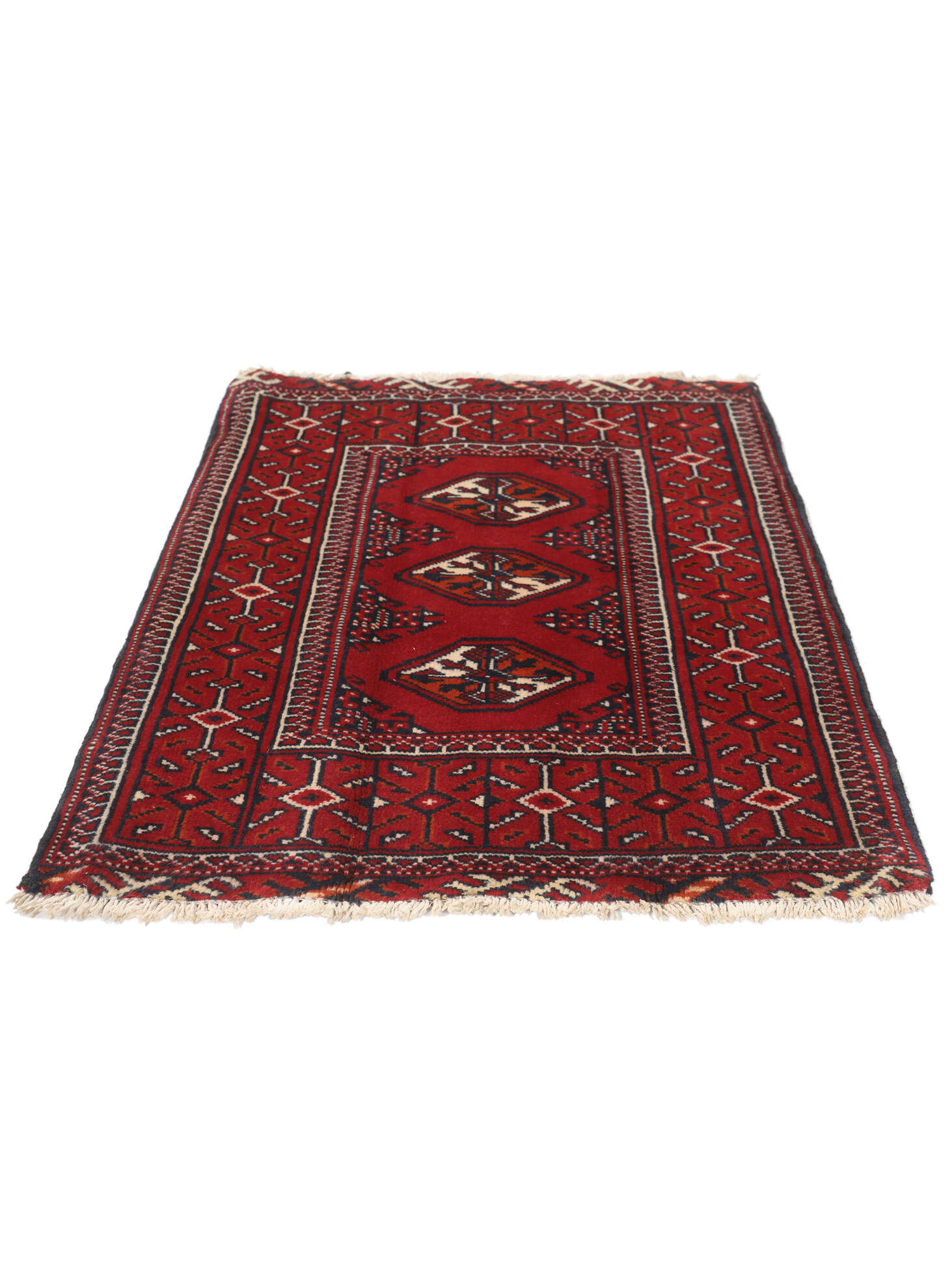 
    Turkaman - Dark red - 63 x 91 cm
  