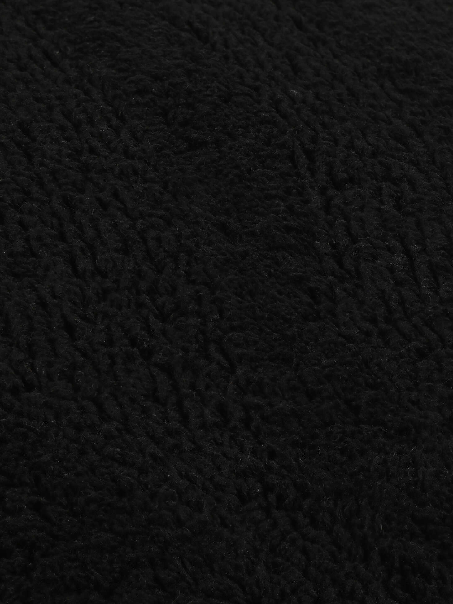 Breeze Black, Round Ø 70 cm Bath Mat Rugvista