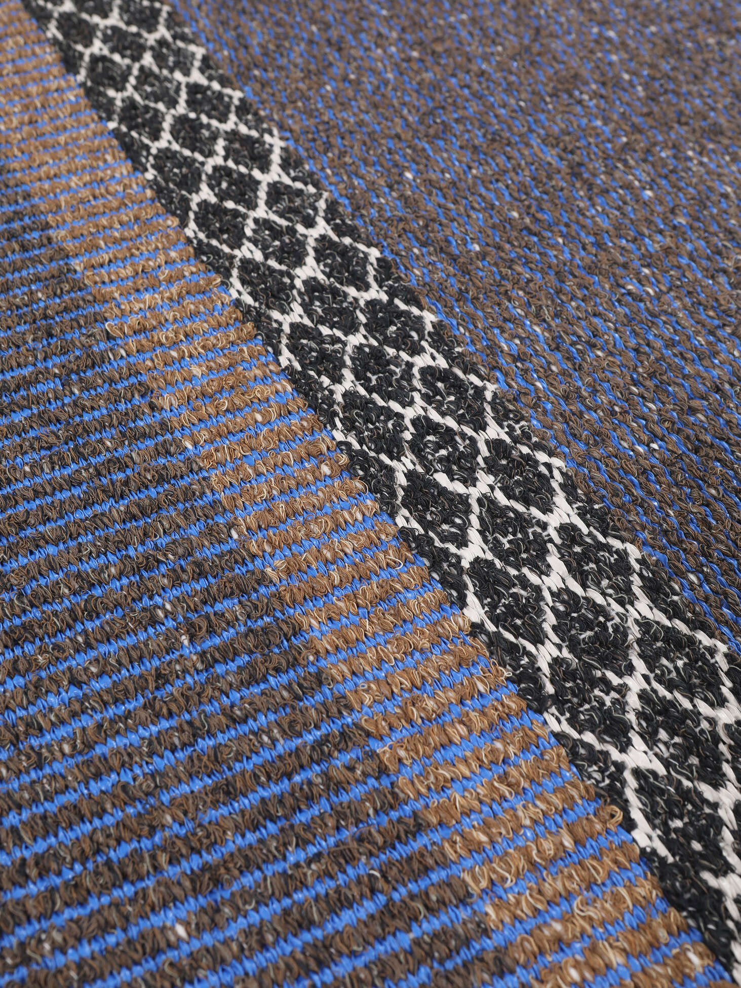 Matilda Blue / Brown, Runner 70 x 300 cm Rug Rugvista