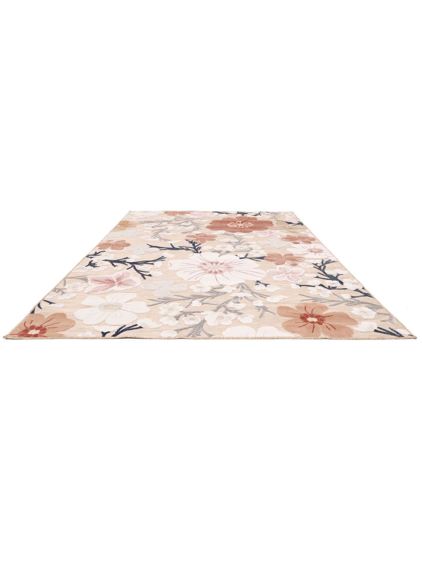 RugVista Tappeto Cherri Tappeto - Beige/Rosa 200x200 Tappeto Moderno,  Quadrato