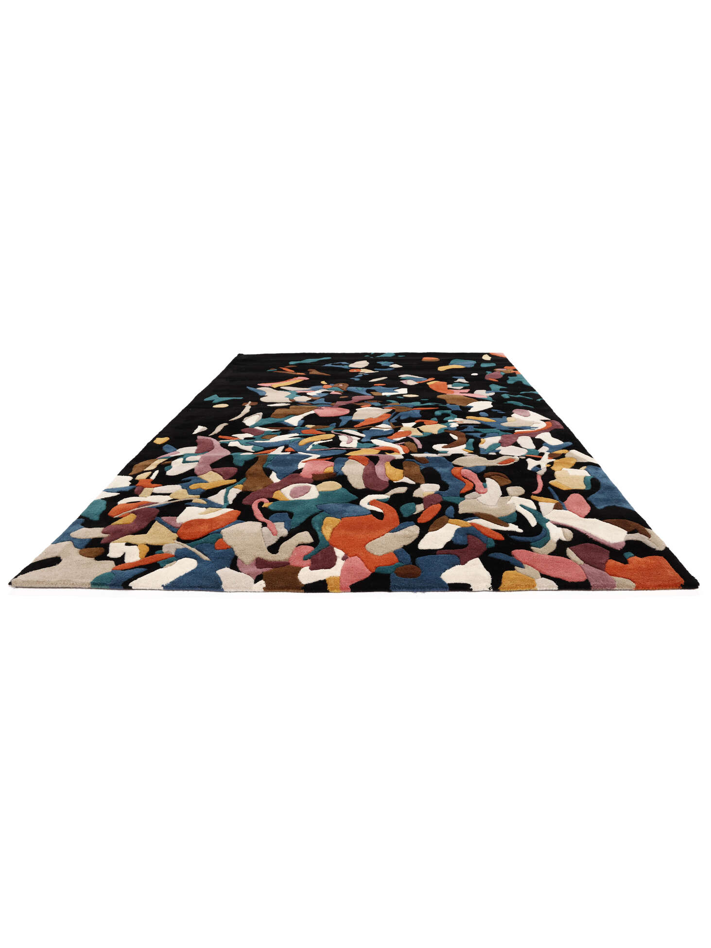
    North Sea Microplastics - Black / Multicolor - 160 x 230 cm
  