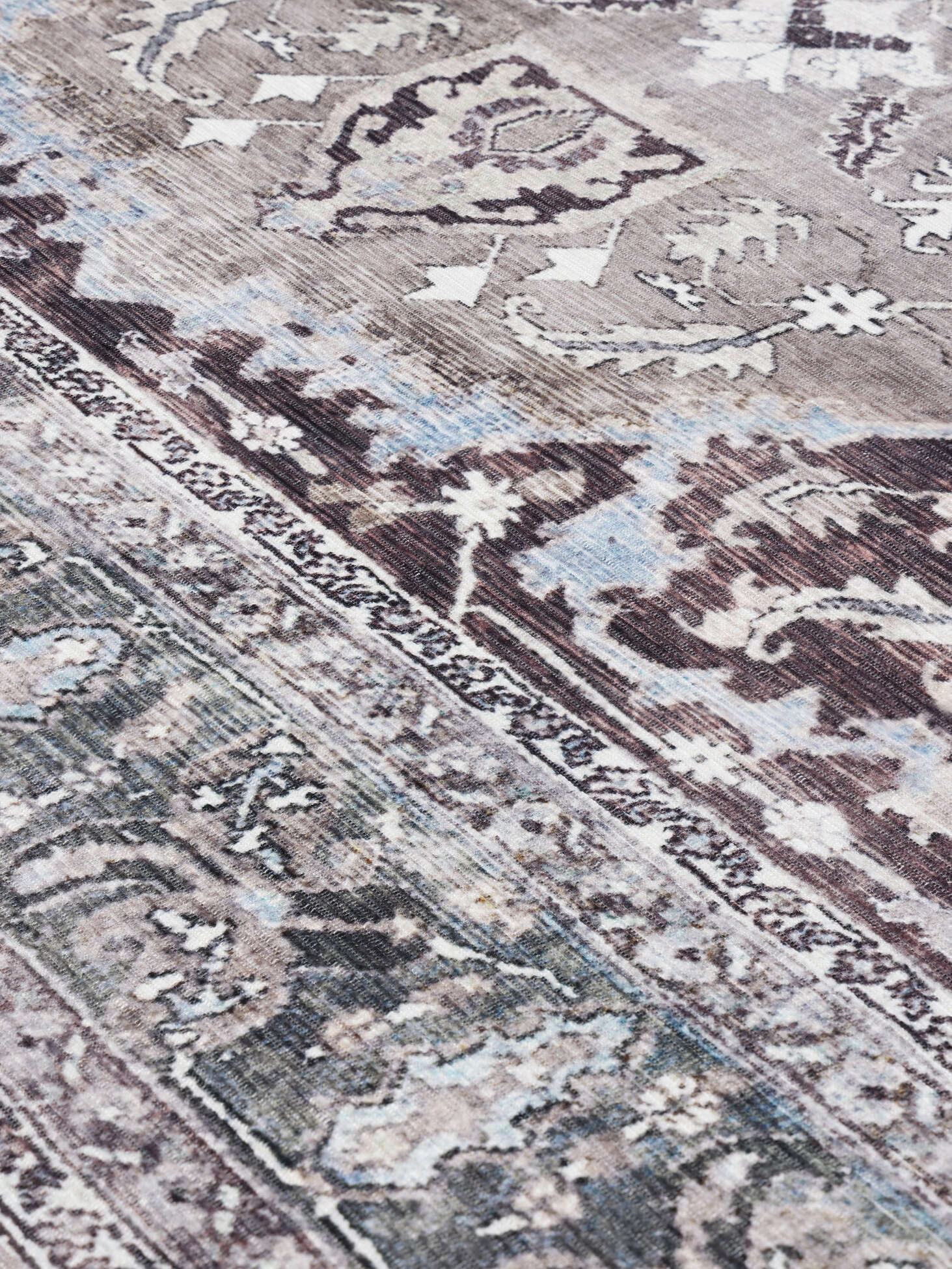 Rugvista Essential Gina Oriental Grey / Beige 160 x 230 cm Chenille