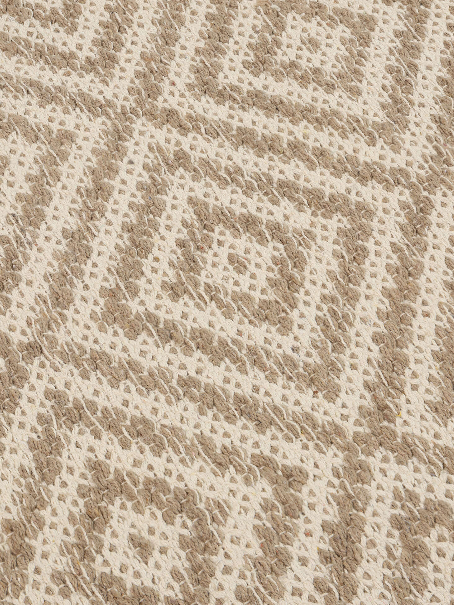 Quasten aus Baumwolle 11 mm mit offenem Biegering Beige/Weiß/Ekrü