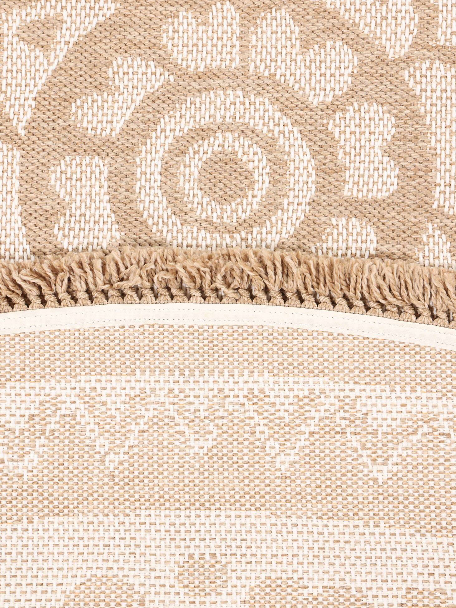 Ombrellone Hawaiano Outsunny | Ø 160 Cm, Beige/Colorato - Per Giardino E Spiaggia - Foto 14