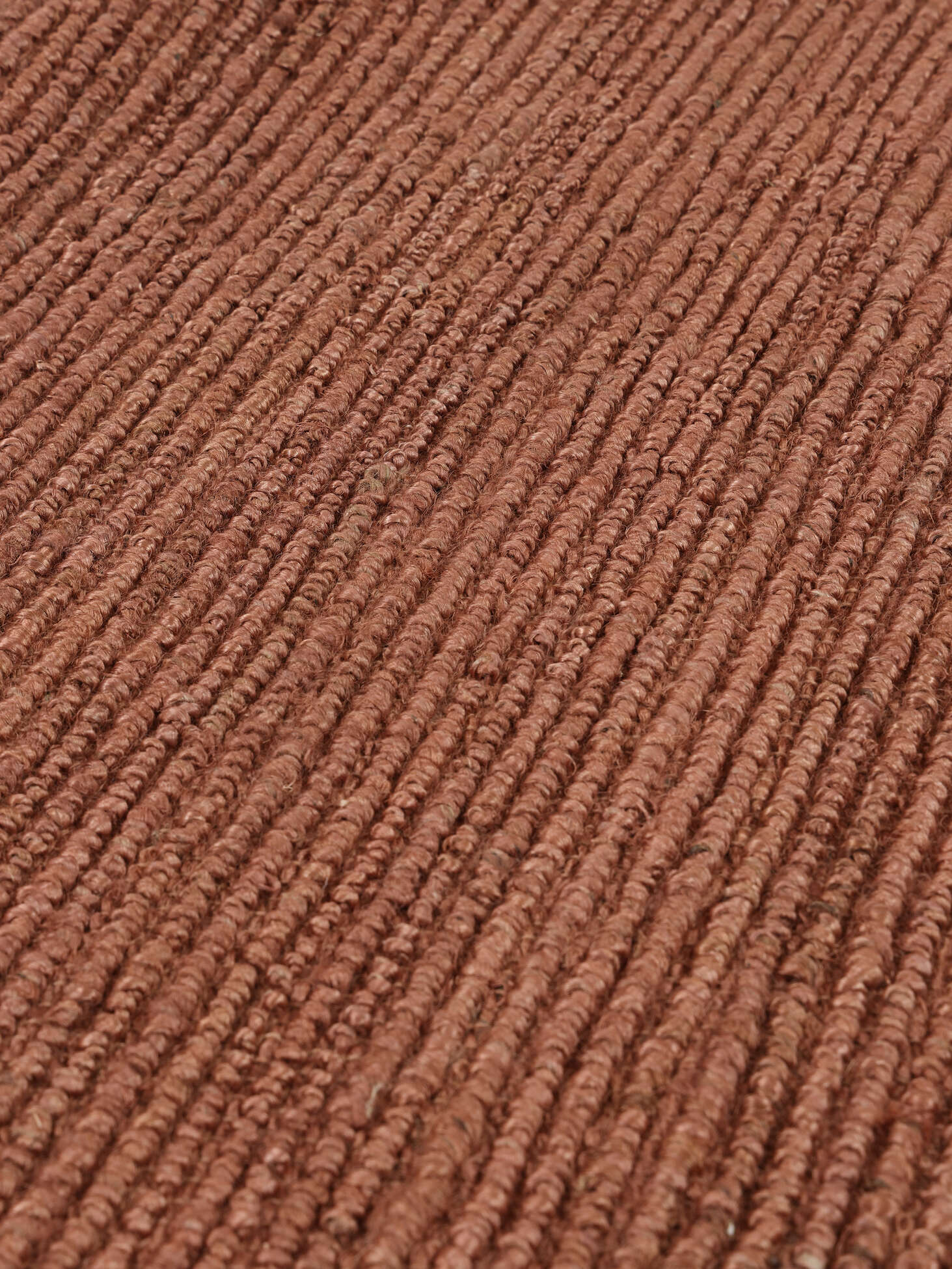 
    Jute Ribbed - Copper red - 200 x 300 cm
  