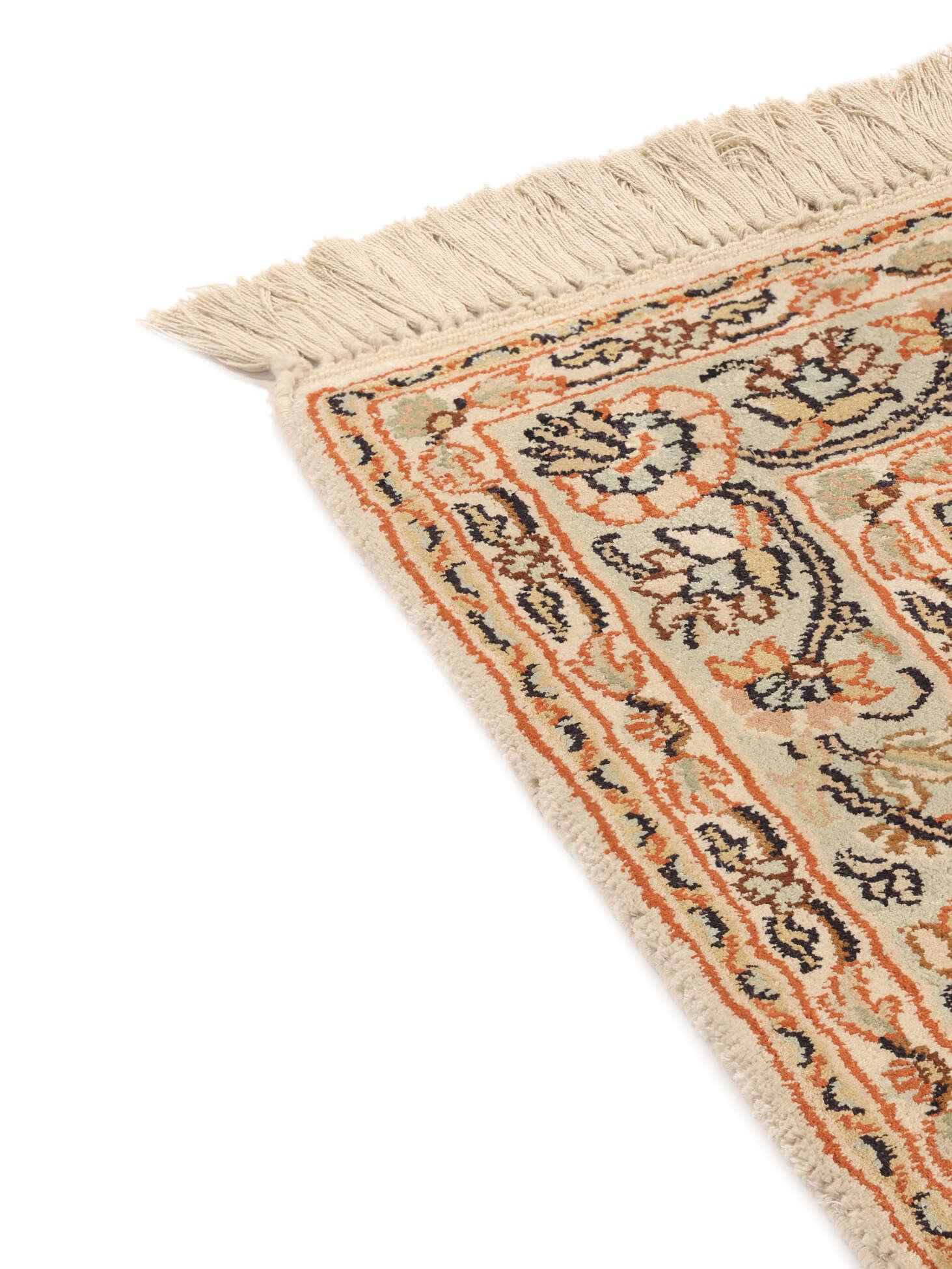 
    Kashmir pure silk 24 / 24 Quality - Brown - 48 x 118 cm
  