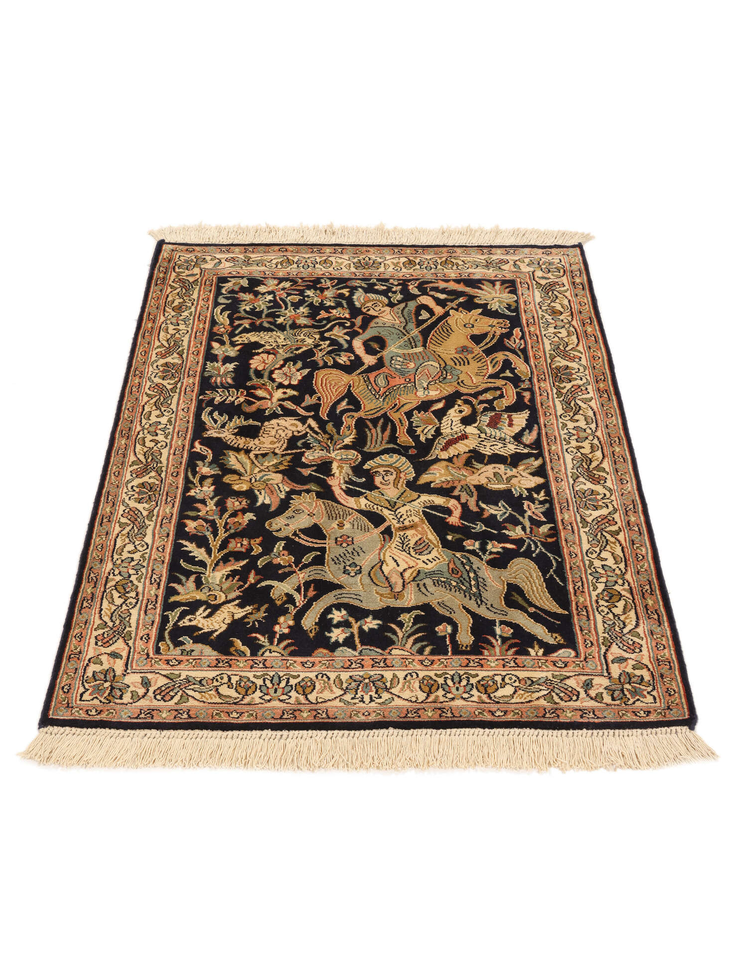 
    Kashmir pure silk 24 / 24 Quality - Brown - 64 x 94 cm
  