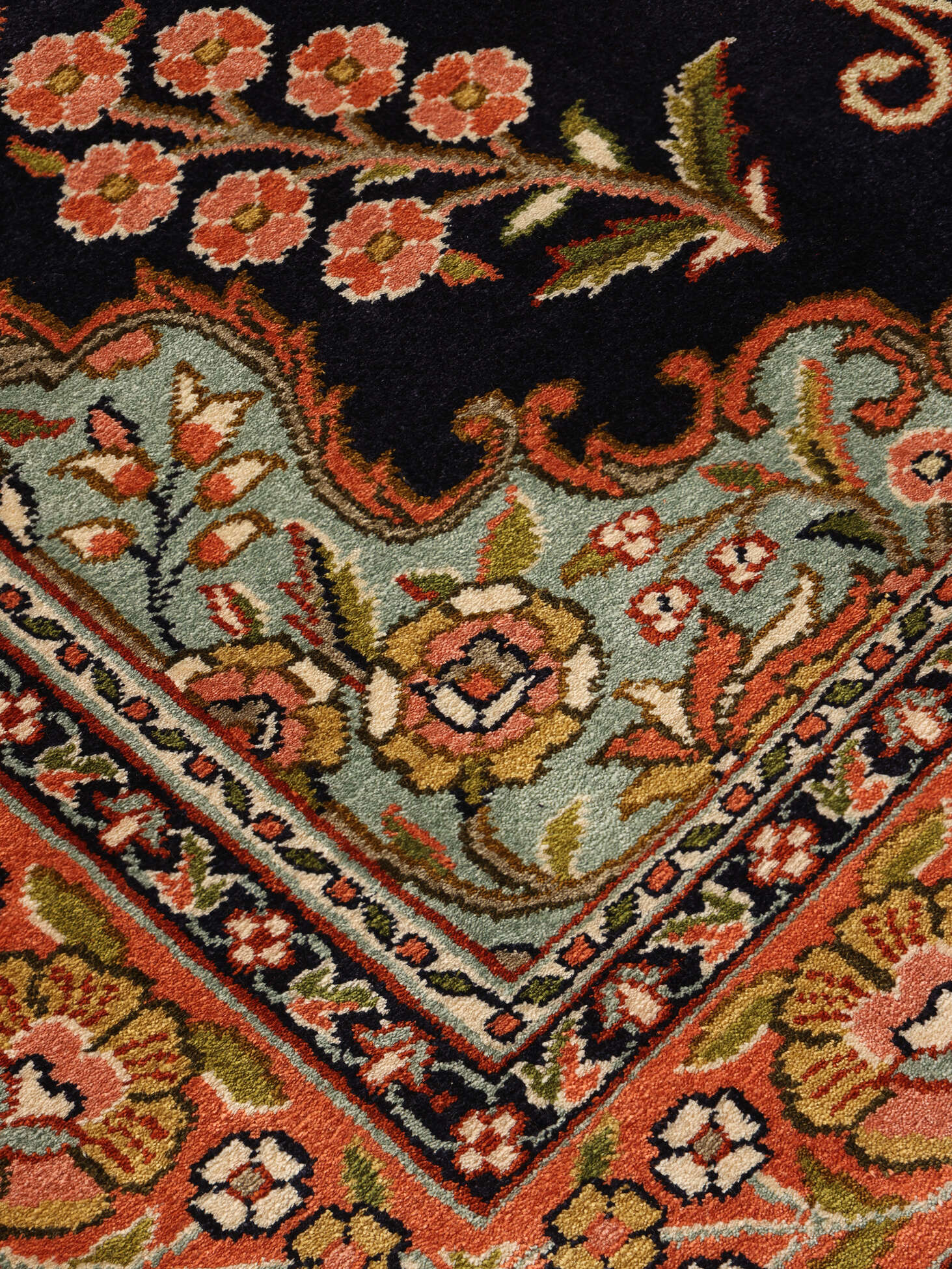 
    Kashmir pure silk 24 / 24 Quality - Brown - 62 x 91 cm
  