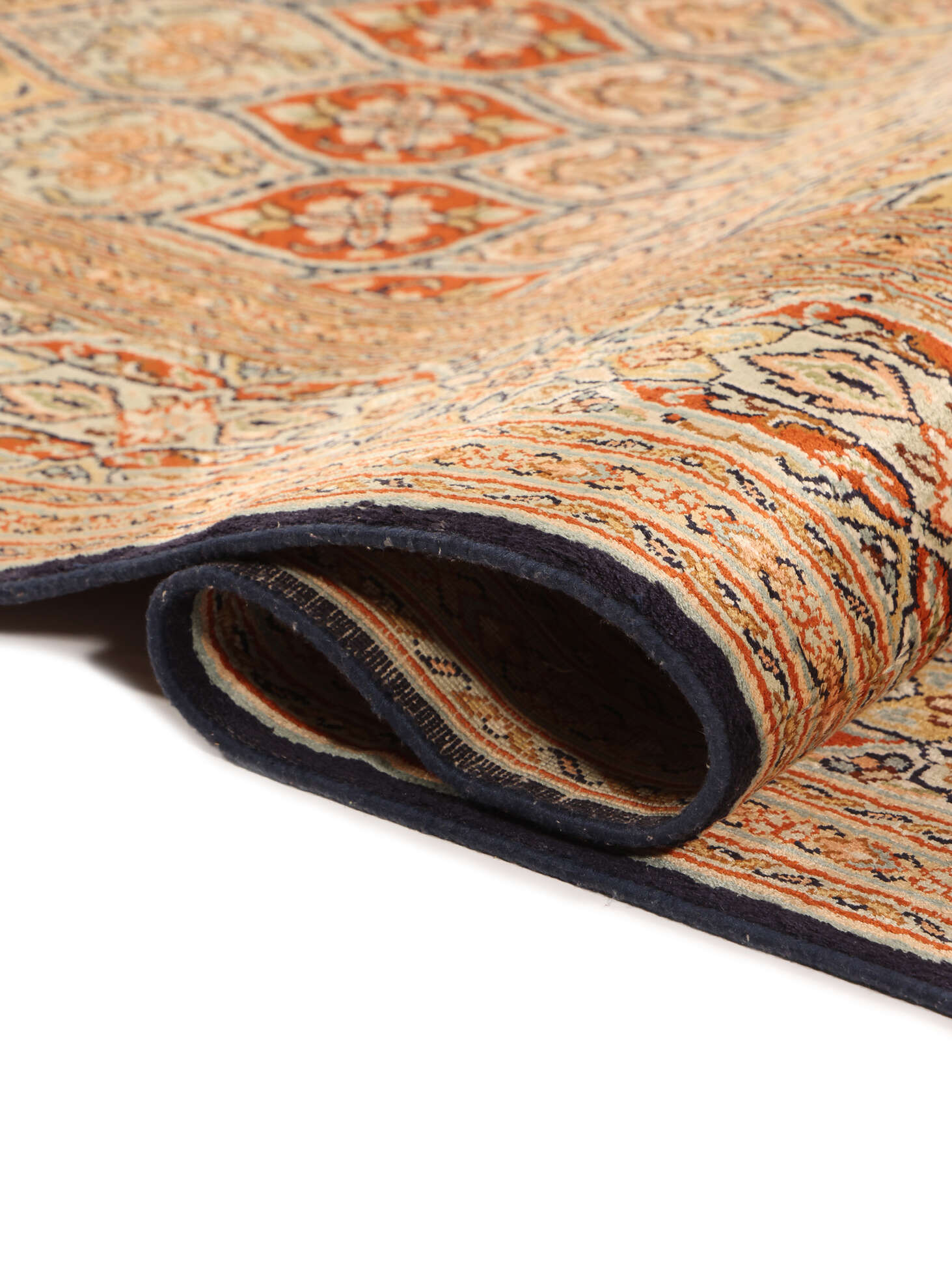 
    Kashmir pure silk - Brown - 132 x 187 cm
  