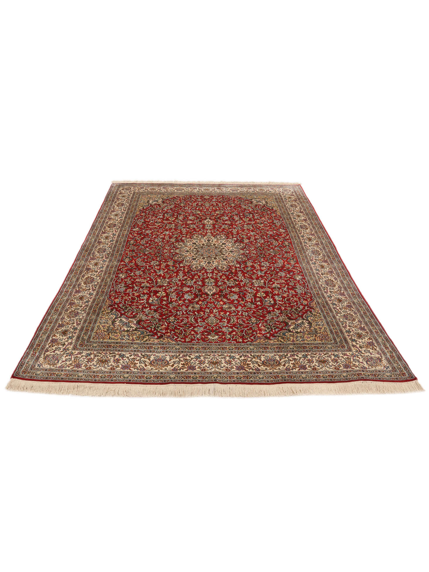 
    Kashmir pure silk 24 / 24 Quality - Brown - 122 x 187 cm
  