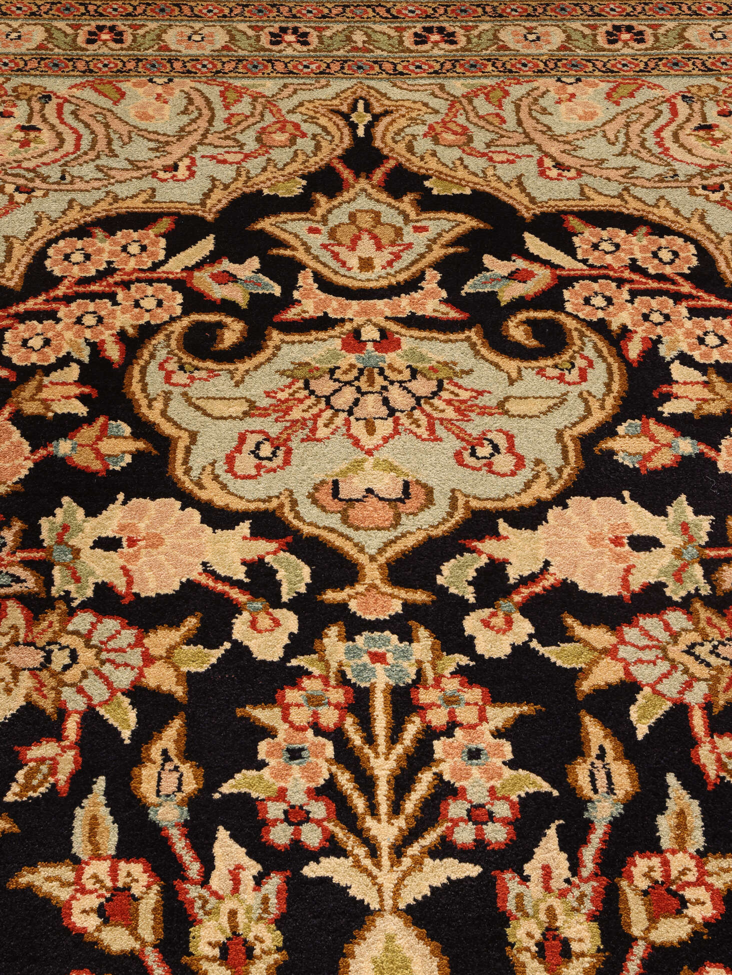 
    Kashmir pure silk 24 / 24 Quality - Brown - 125 x 199 cm
  