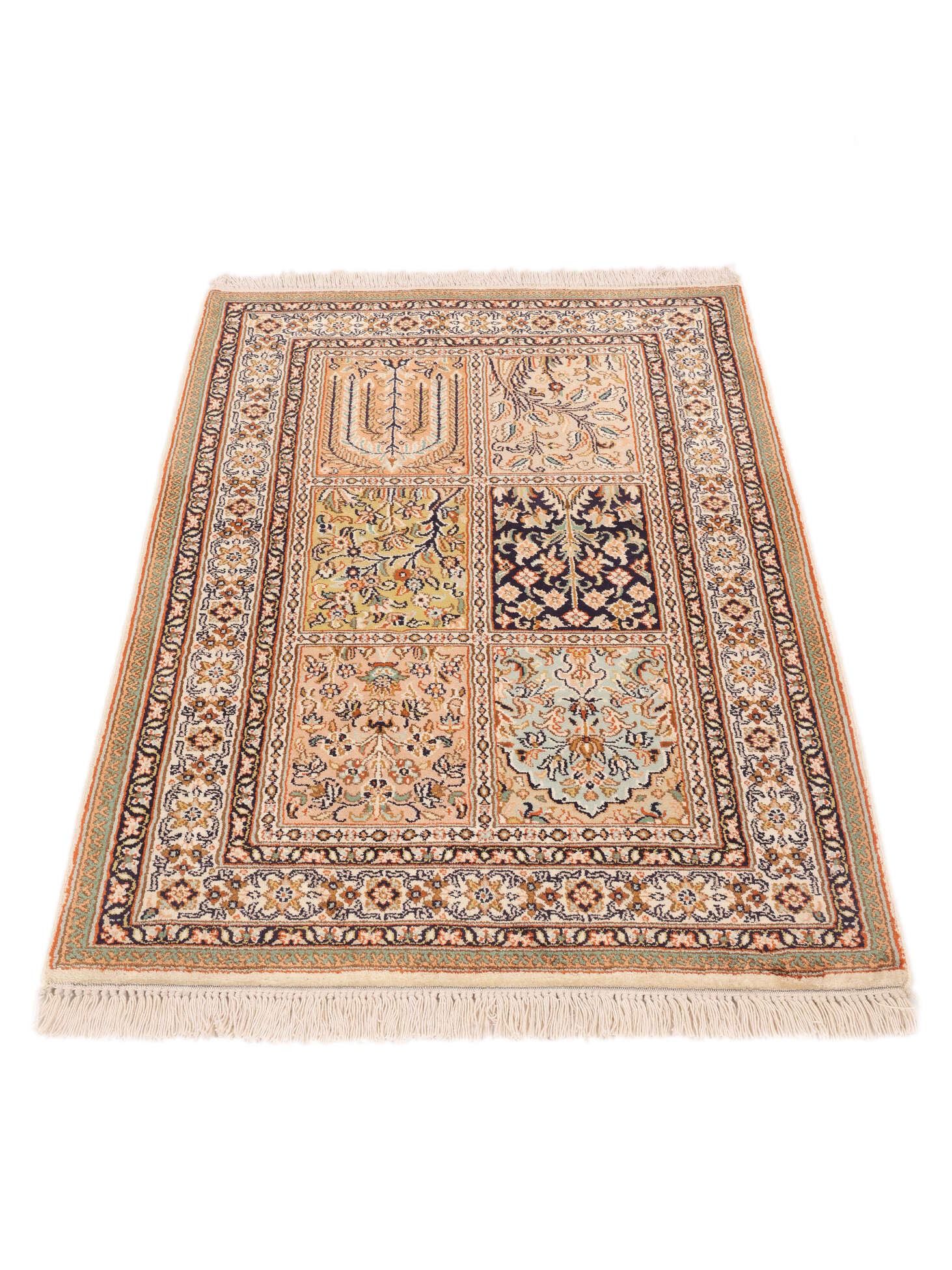 
    Kashmir pure silk - Brown - 63 x 97 cm
  