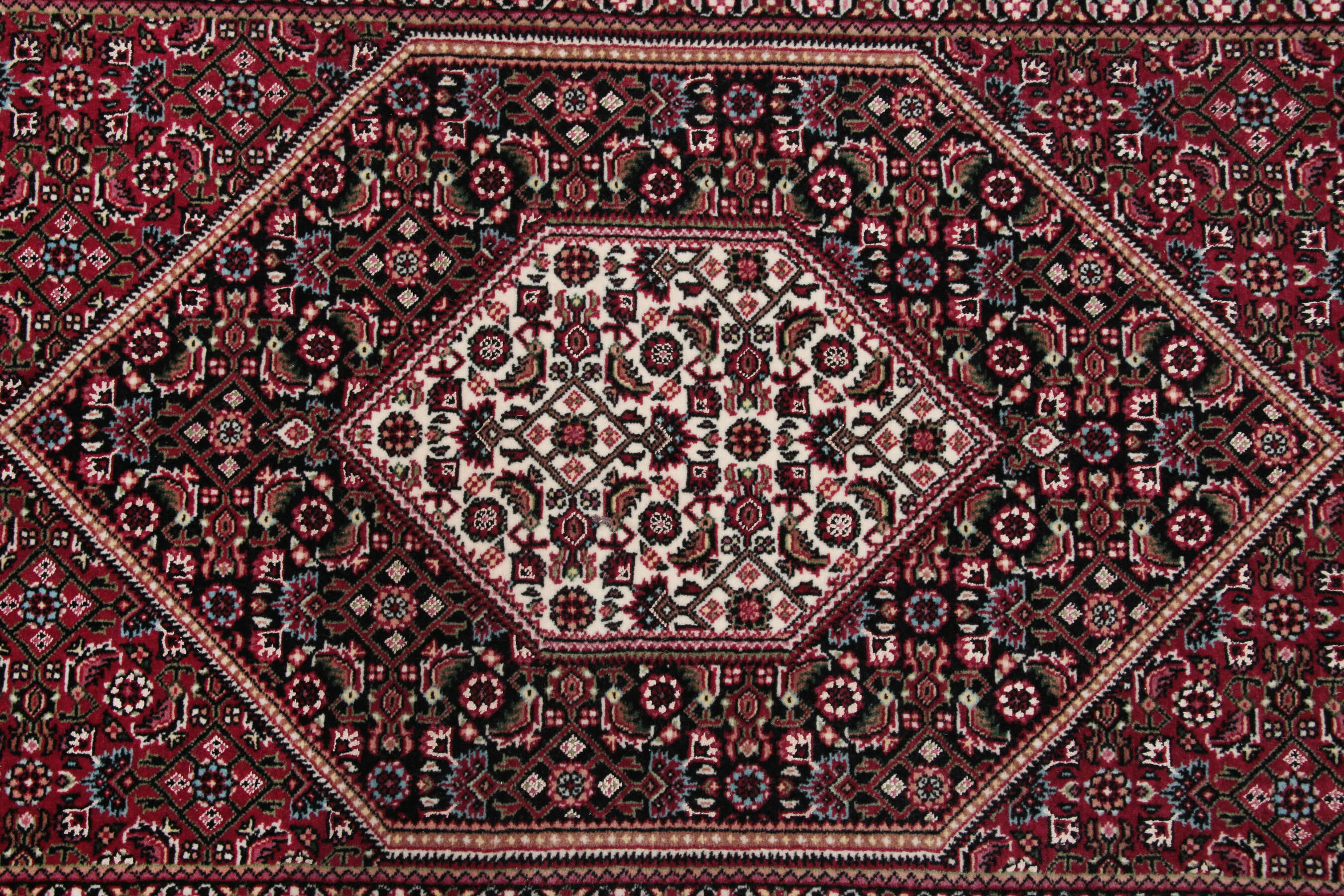 
    Bidjar with silk - Black - 88 x 300 cm
  