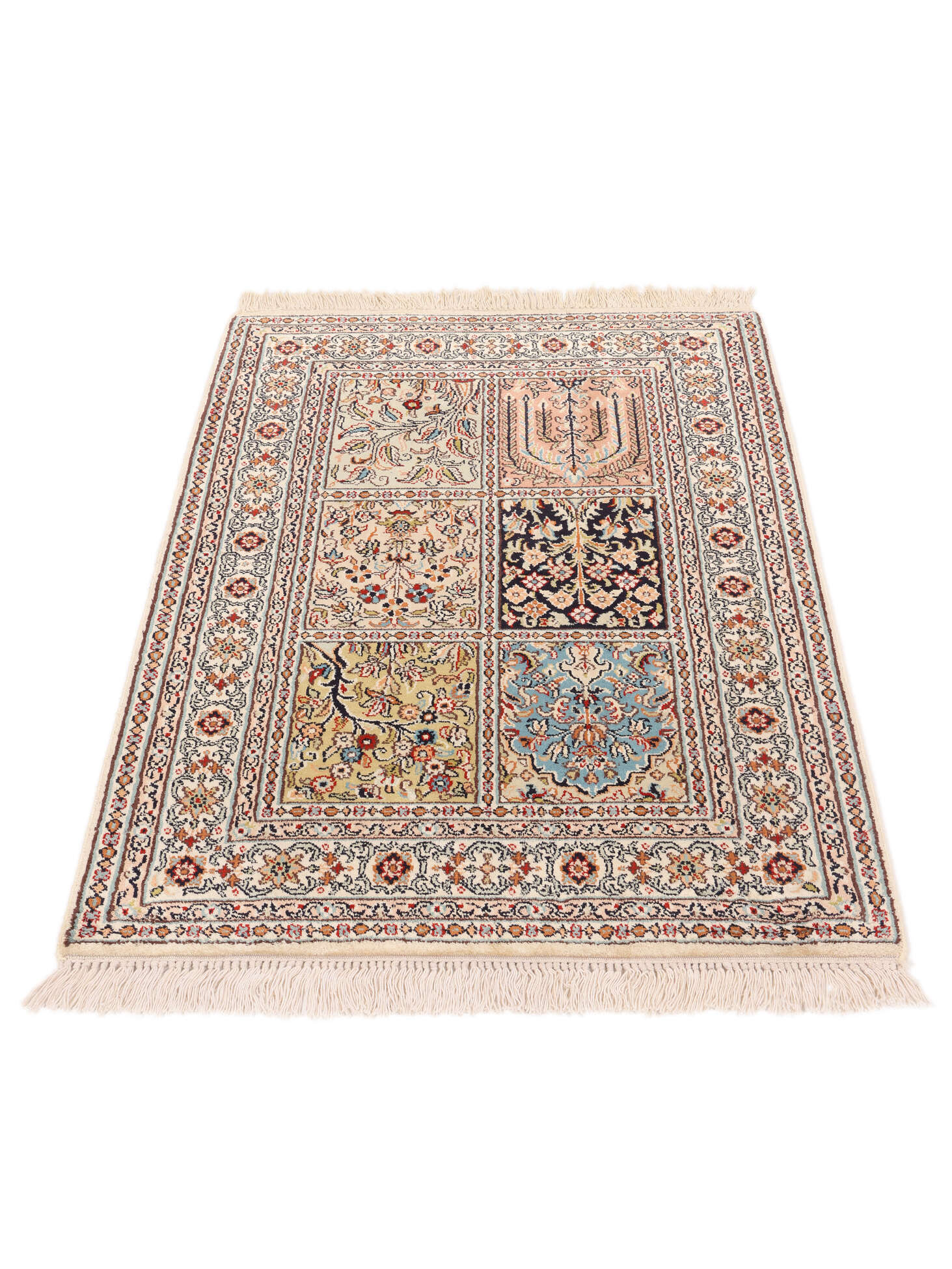 
    Kashmir pure silk - Brown - 63 x 91 cm
  