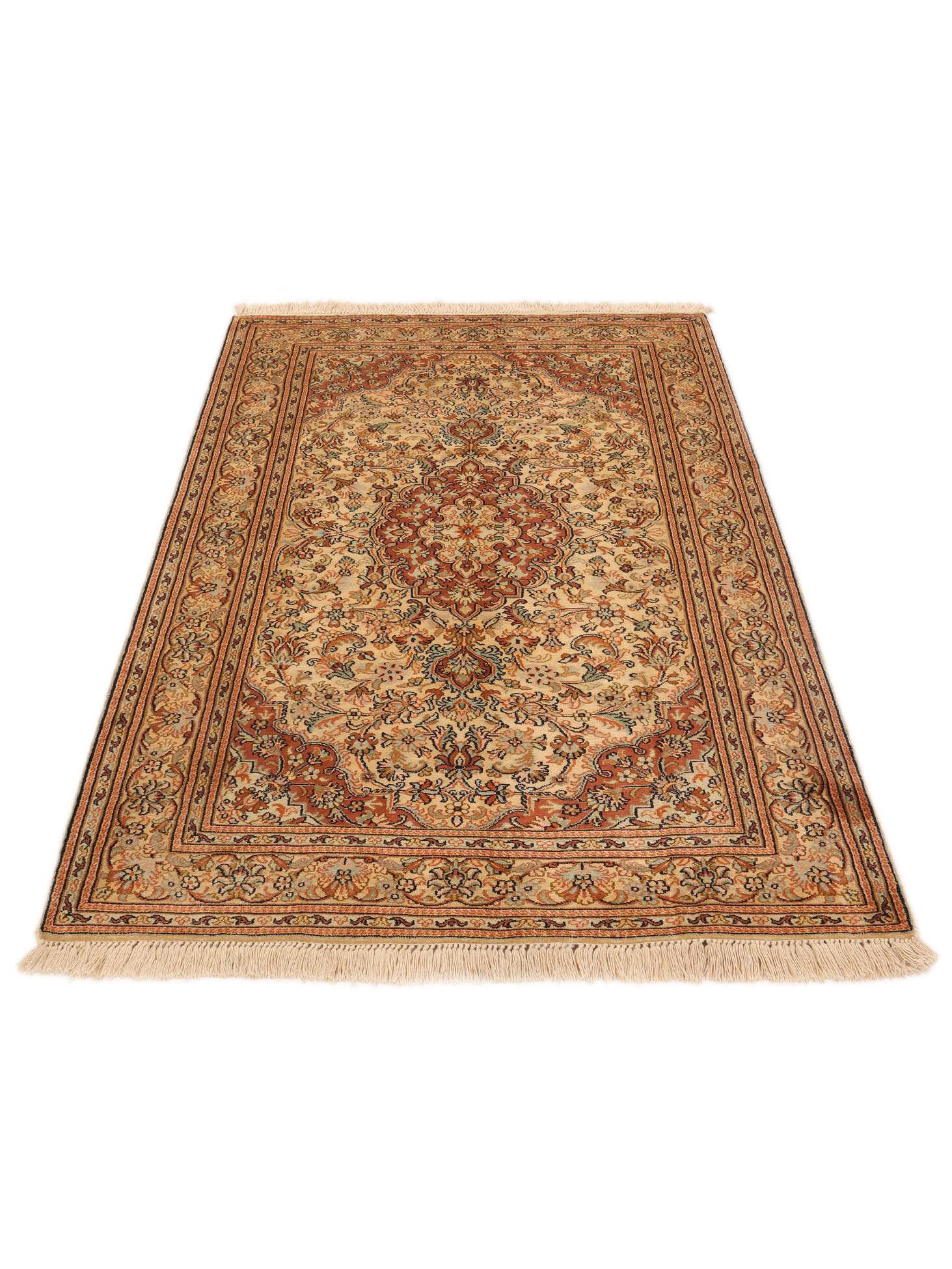 
    Kashmir pure silk 24 / 24 Quality - Brown - 79 x 125 cm
  
