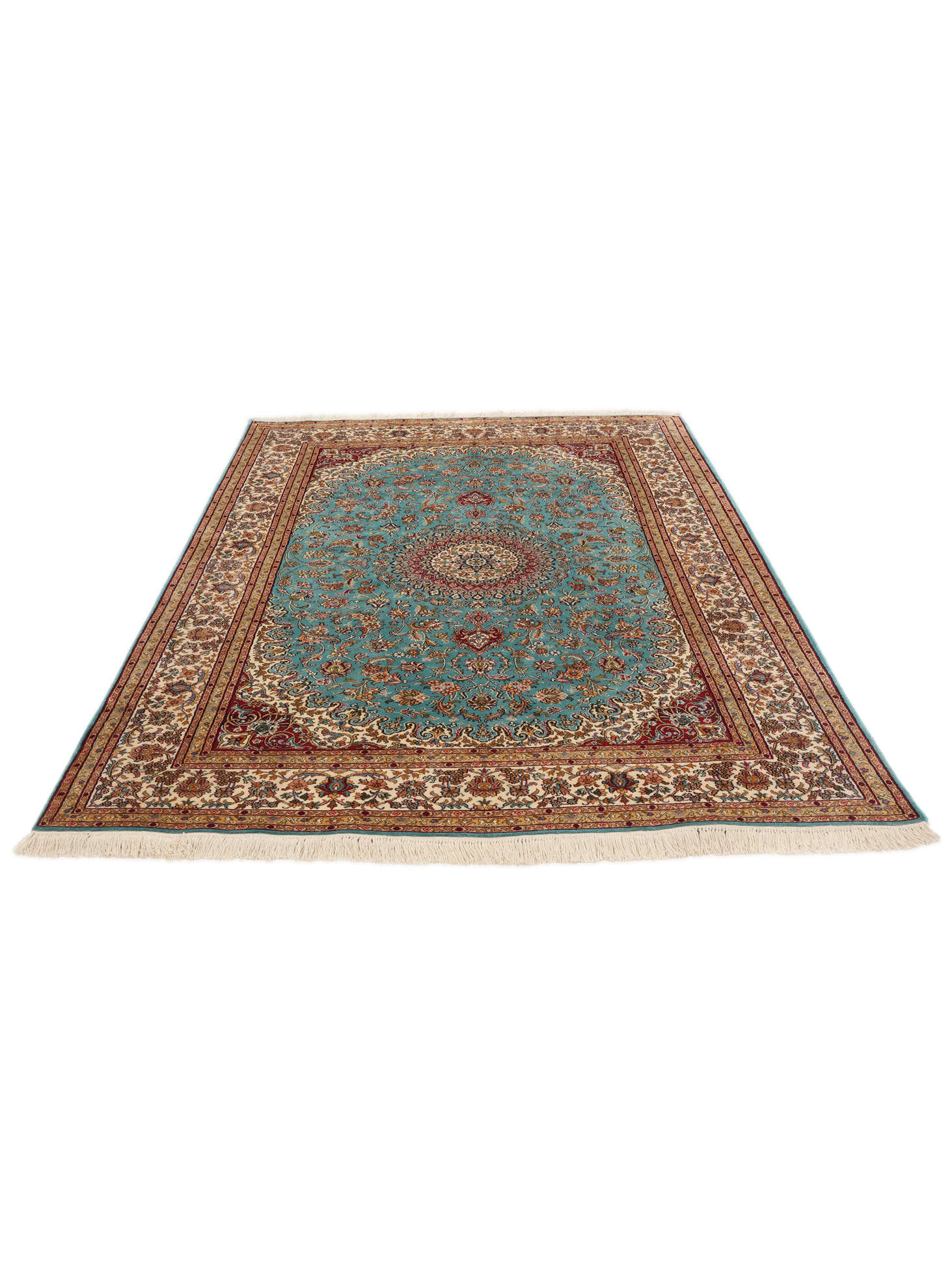 
    Kashmir pure silk 24 / 24 Quality - Brown - 125 x 182 cm
  