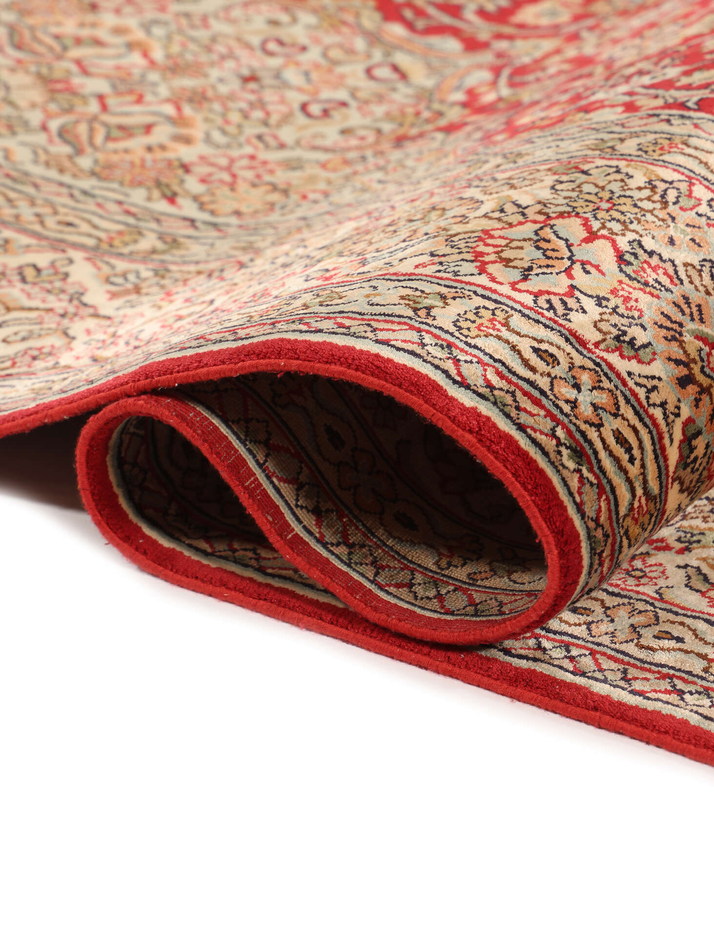 
    Kashmir pure silk 24 / 24 Quality - Brown - 156 x 215 cm
  