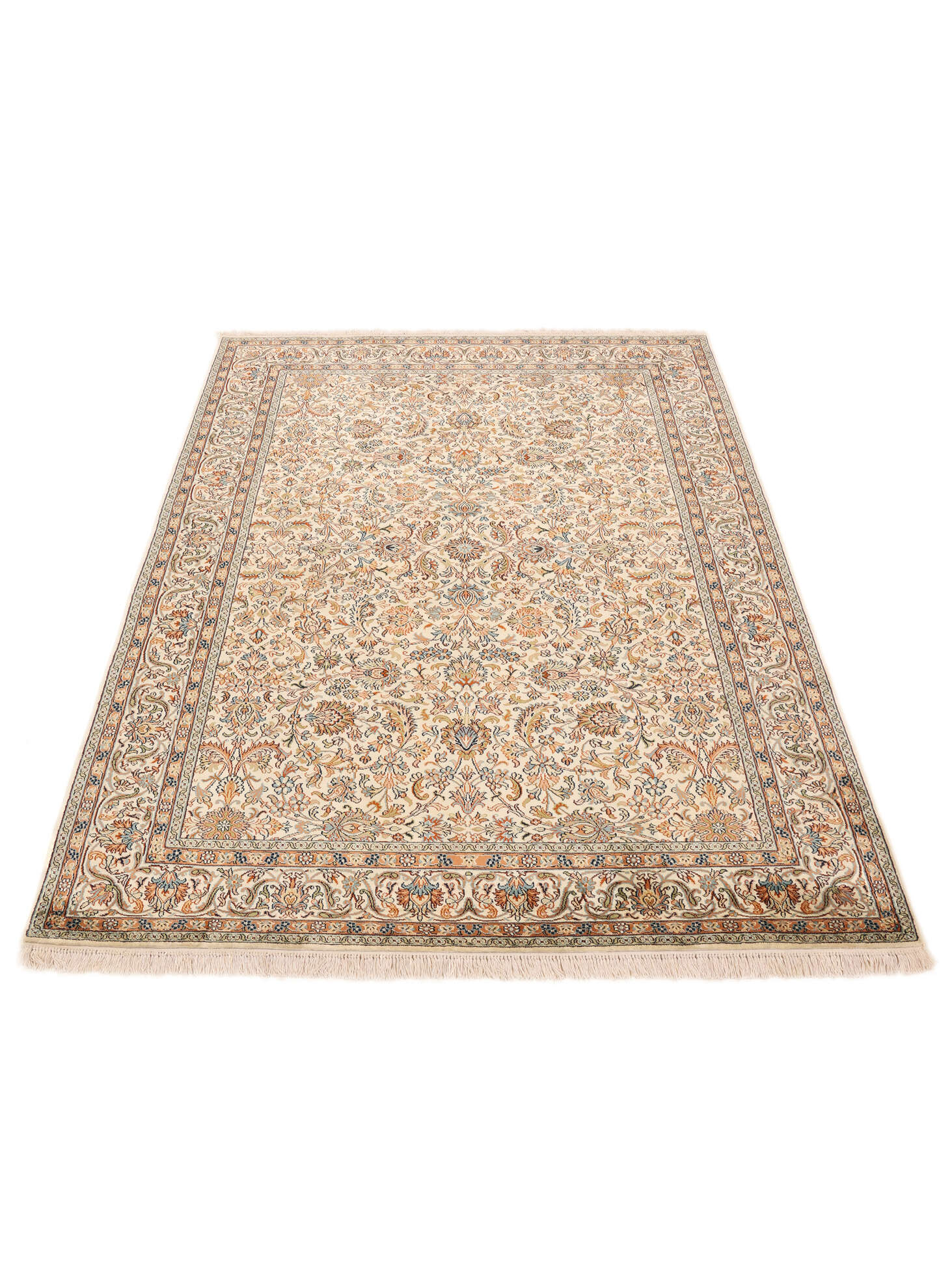 
    Kashmir pure silk - Brown - 156 x 221 cm
  