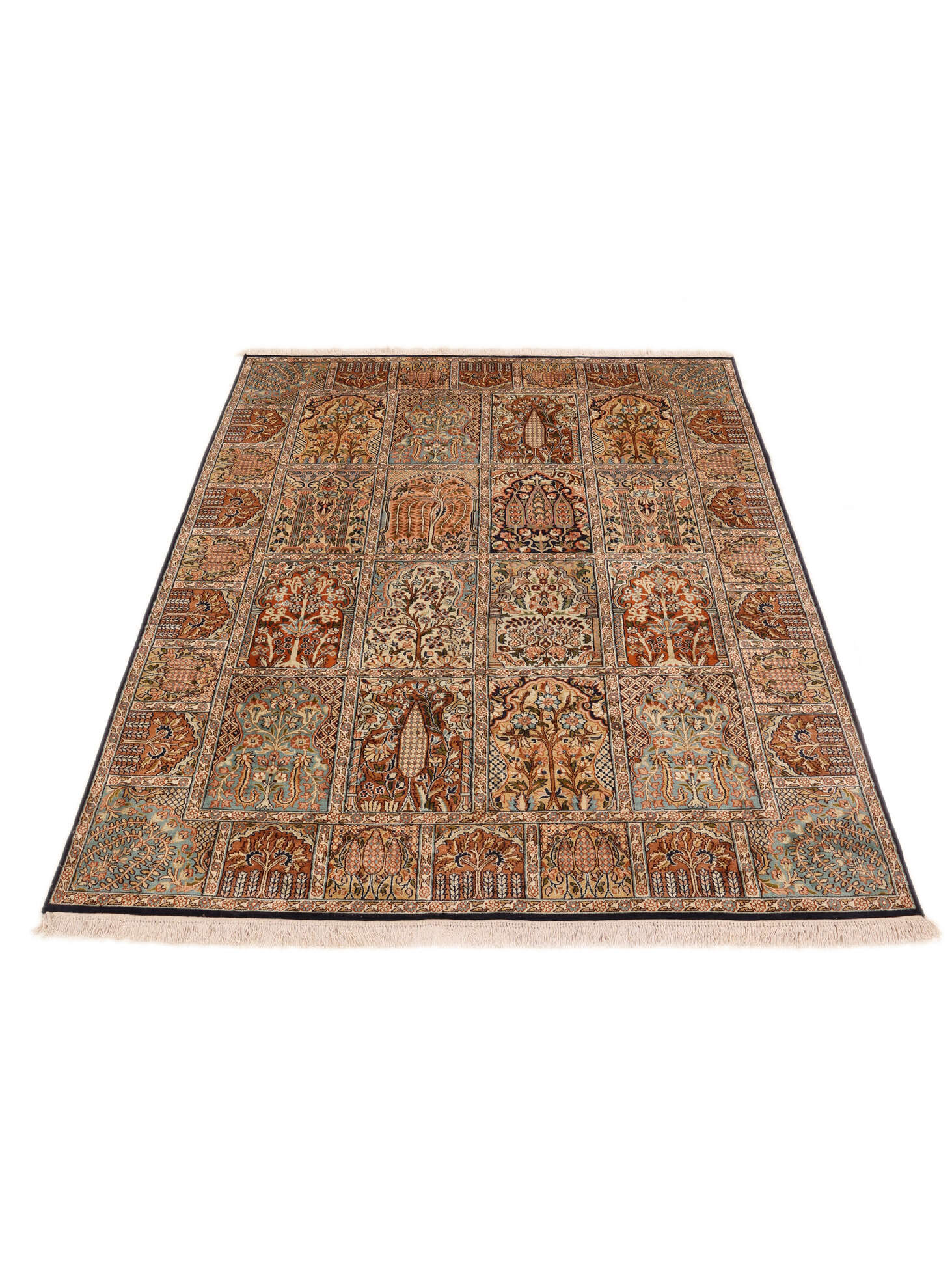 
    Kashmir pure silk - Brown - 154 x 210 cm
  