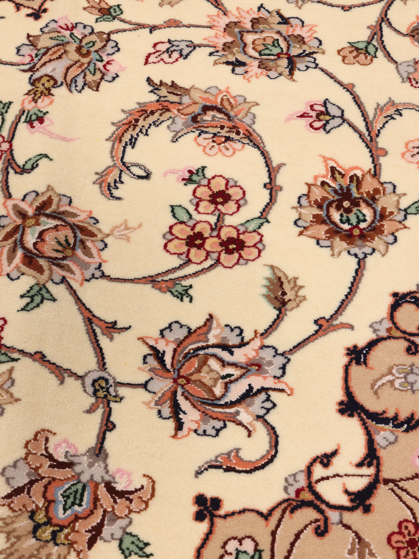 
    Isfahan silk warp - Brown - 130 x 212 cm
  