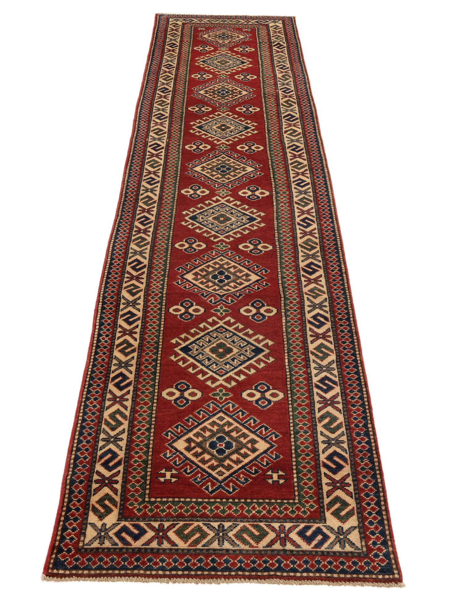 
    Kazak Fine - Dark red - 82 x 400 cm
  
