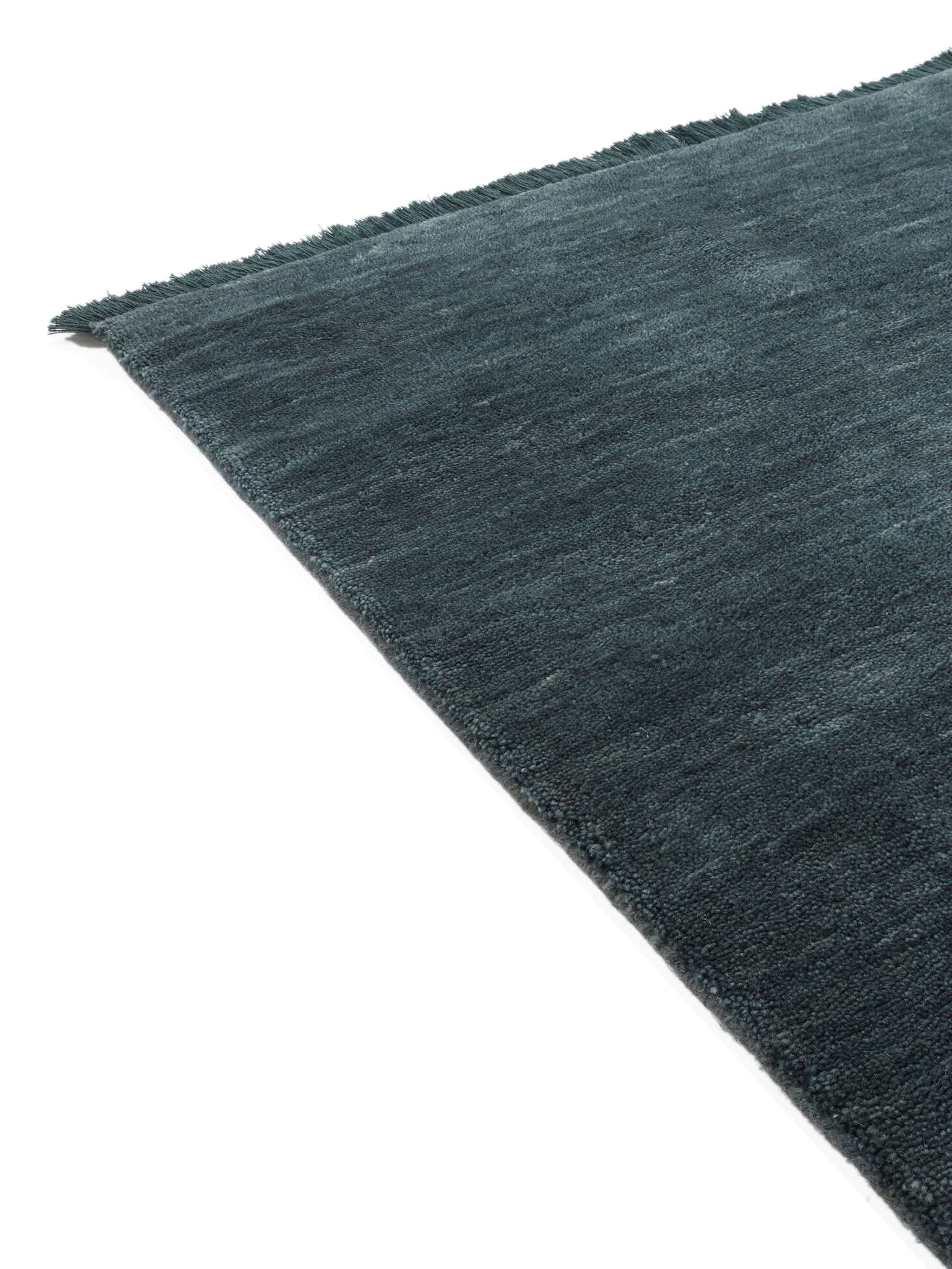 
    Handloom fringes - Dark teal - 80 x 300 cm
  