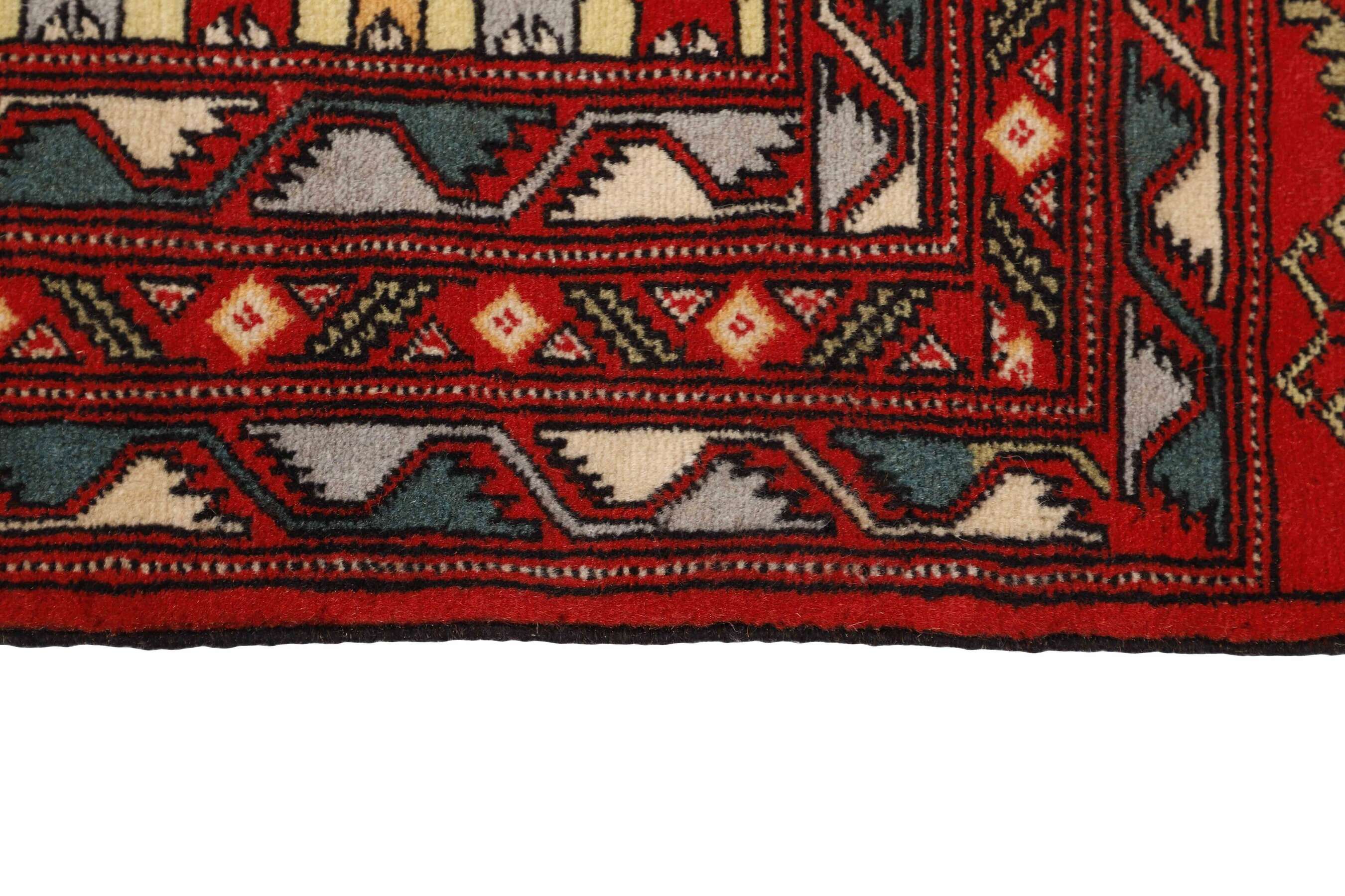 
    Turkaman - Dark red - 83 x 278 cm
  