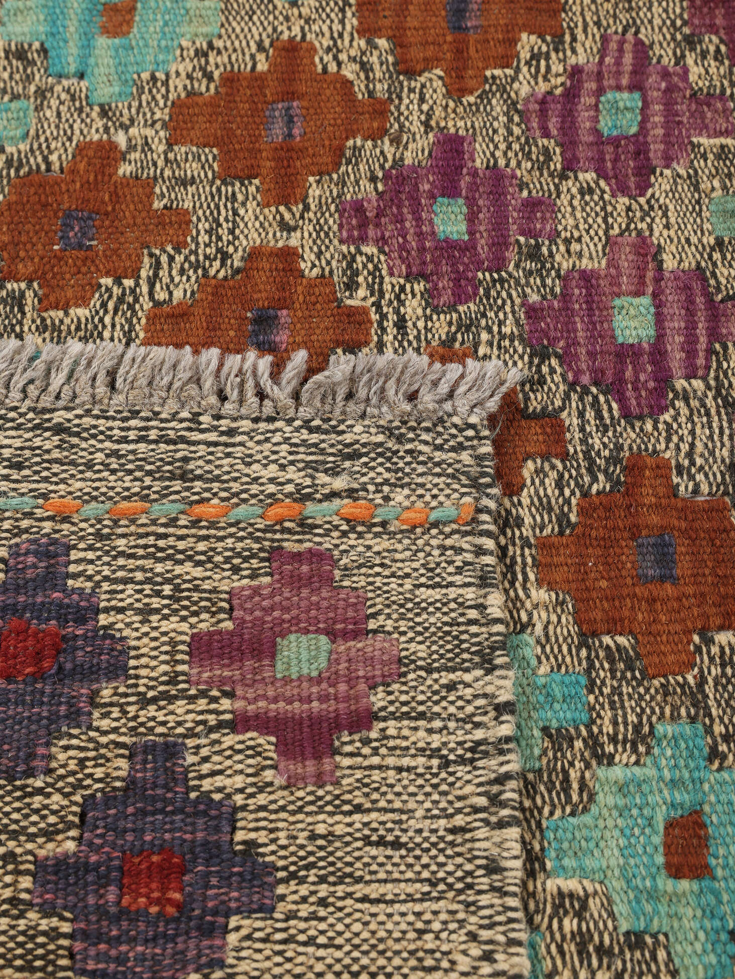 
    Kilim Afghan Old style - Brown - 180 x 244 cm
  