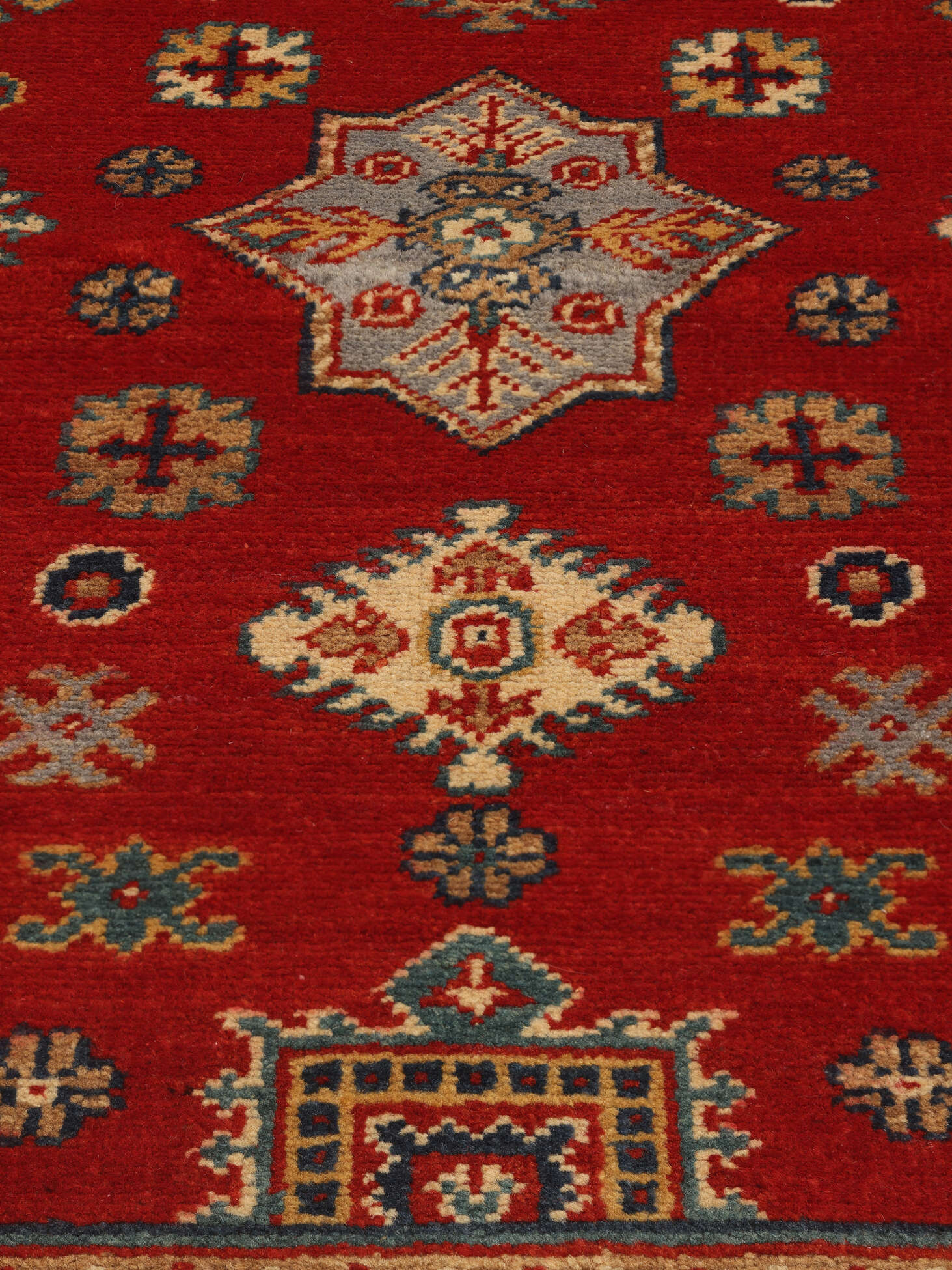 
    Kazak Fine - Dark red - 83 x 294 cm
  